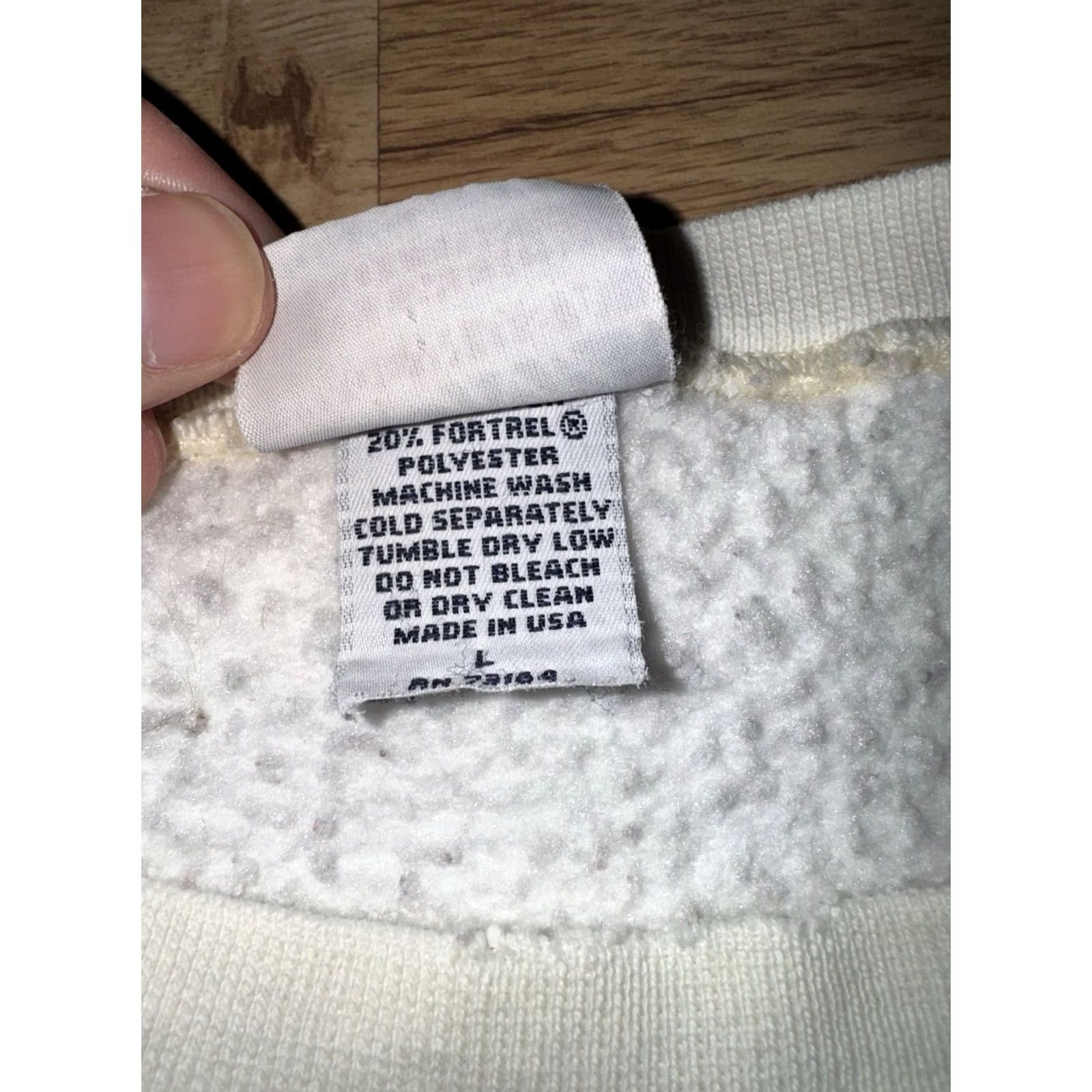 Vintage VINTAGE Pluma Heavyweight Crewneck Sweatshirt Men's L Made In USA White 90s Size US L / EU 52-54 / 3 - 3 Thumbnail