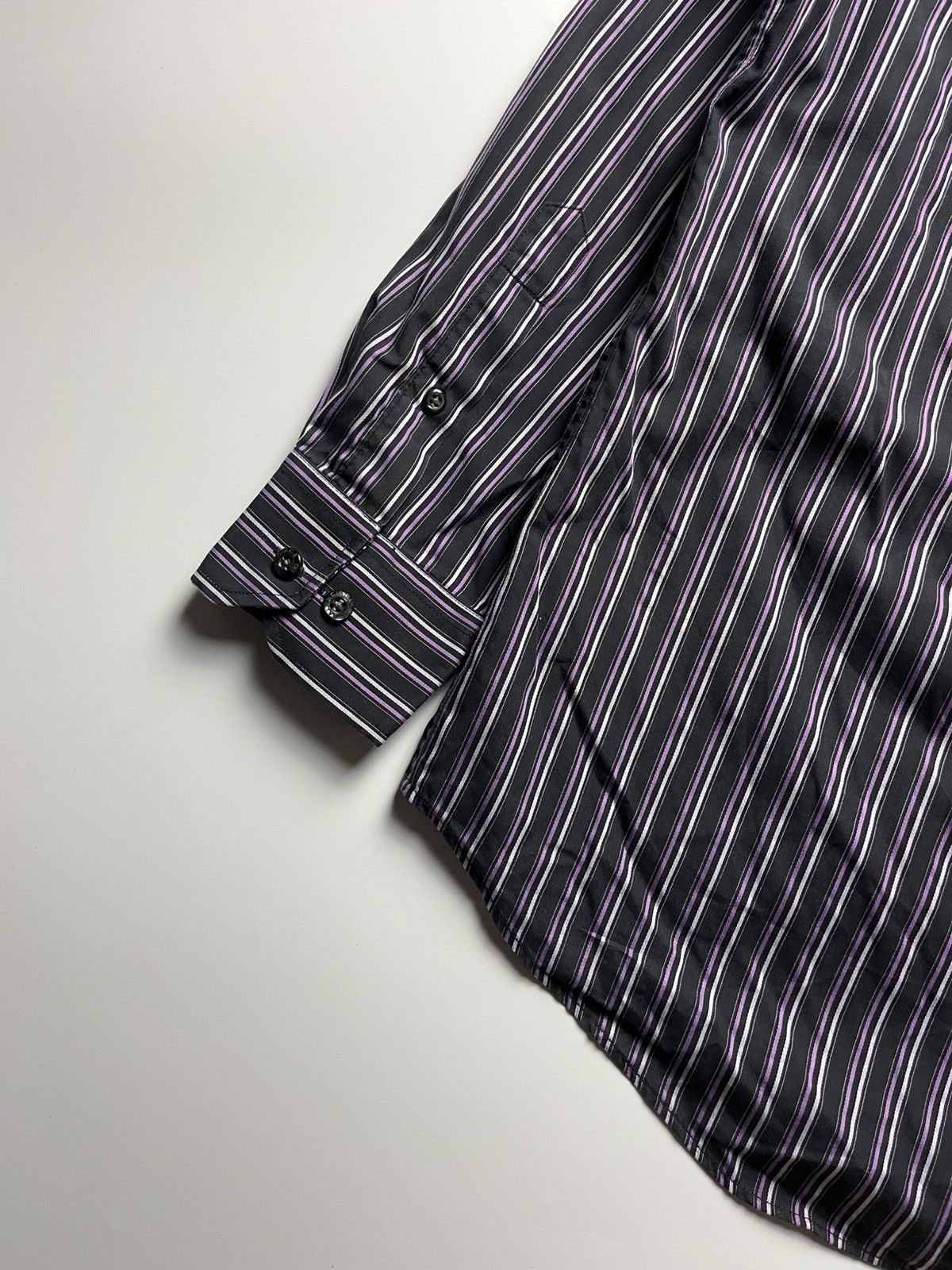 Balenciaga Vintage Balenciaga Long Sleeve Striped Shirt Size US L / EU 52-54 / 3 - 11 Thumbnail