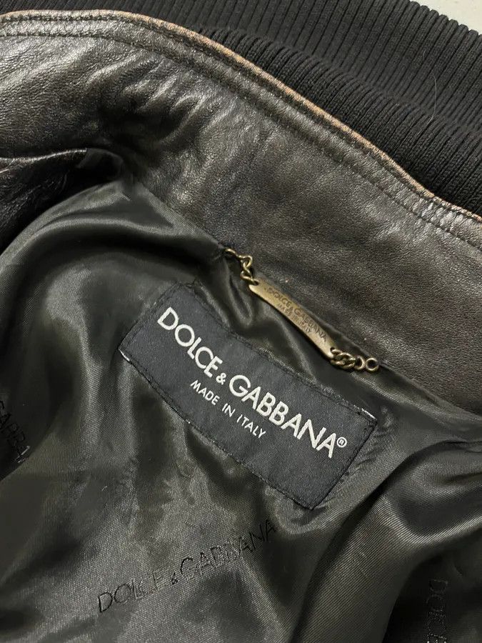Dolce & Gabbana AW2003 Dolce & Gabbana Brown Horse Leather Zip Detachables Sleeves Jacket Size US M / EU 48-50 / 2 - 15 Thumbnail