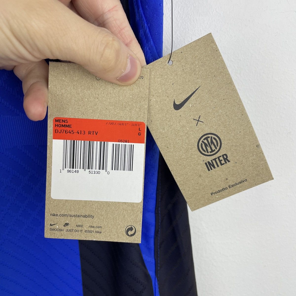 Nike Inter Milan Authentic Nike Dri-Fit ADV Home Jersey 2022/2023 Size US L / EU 52-54 / 3 - 6 Thumbnail