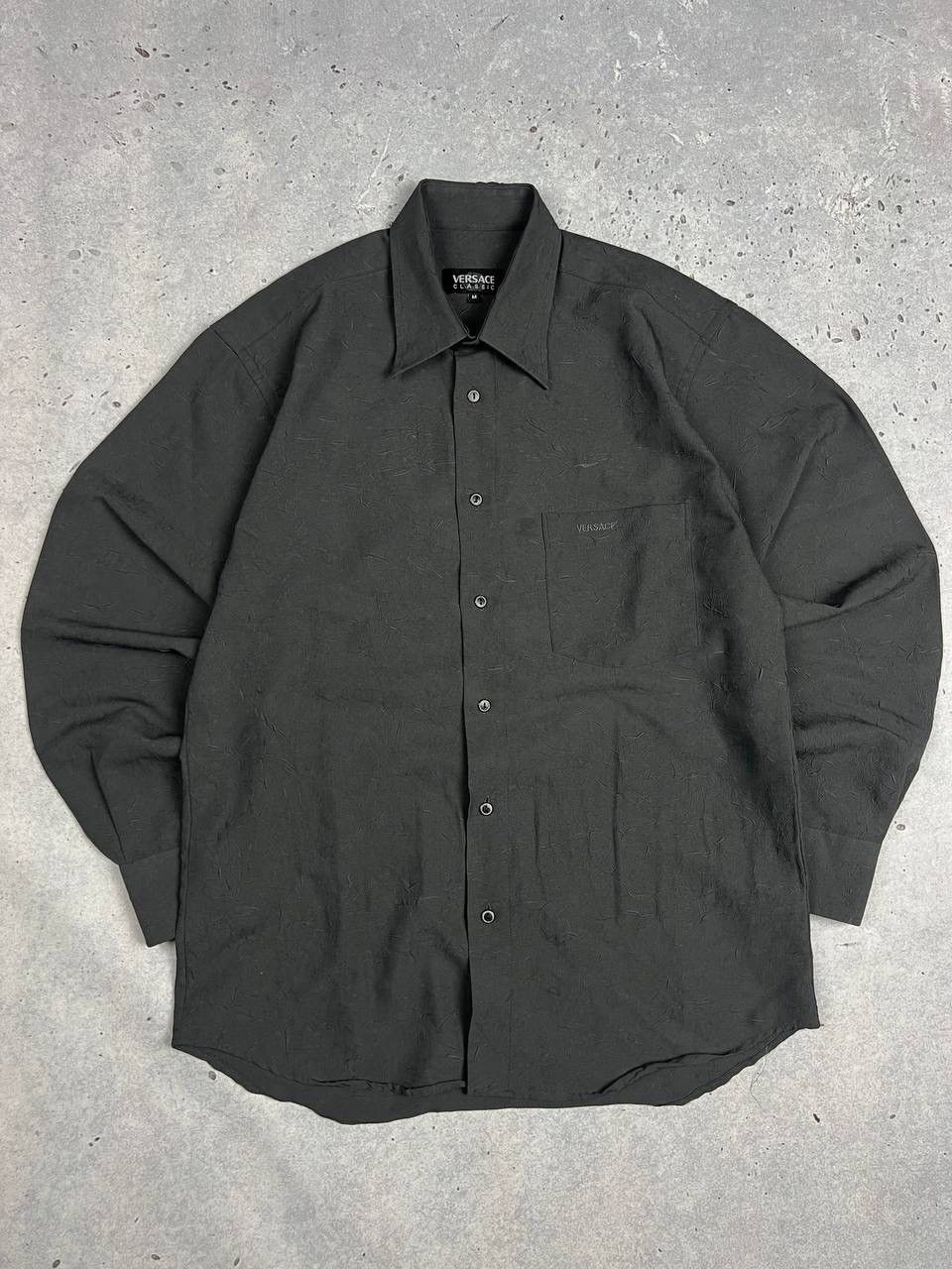 Versace × Vintage Vintage Versace Classic Structure Silk Shirt 90s Size US M / EU 48-50 / 2 - 1 Thumbnail
