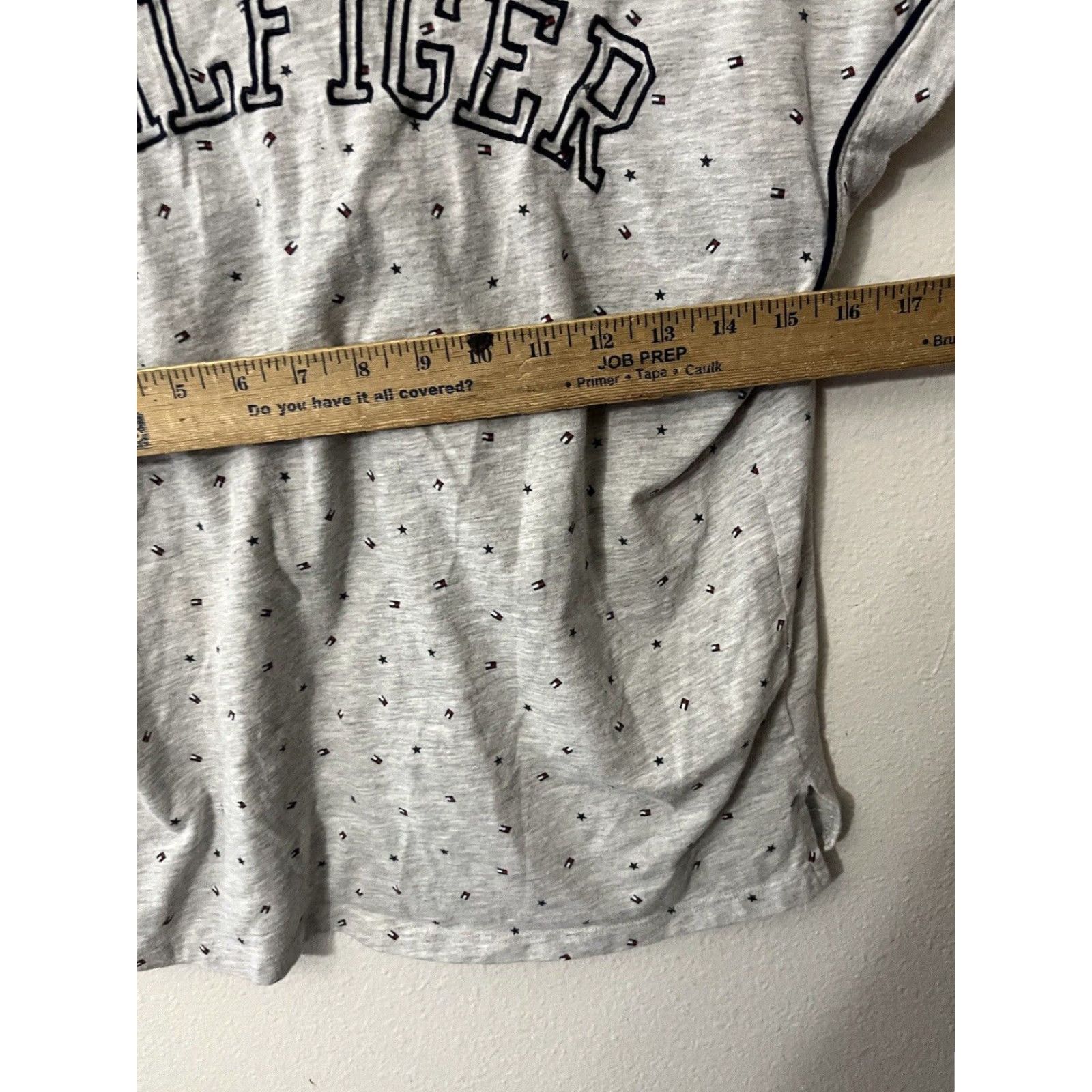 Tommy Hilfiger Tommy Hilfiger Women Pajama Top Sleepwear Small Gray Hearts Logo Print Short Sleeve Button Closed Size S / US 4 / IT 40 - 5 Thumbnail