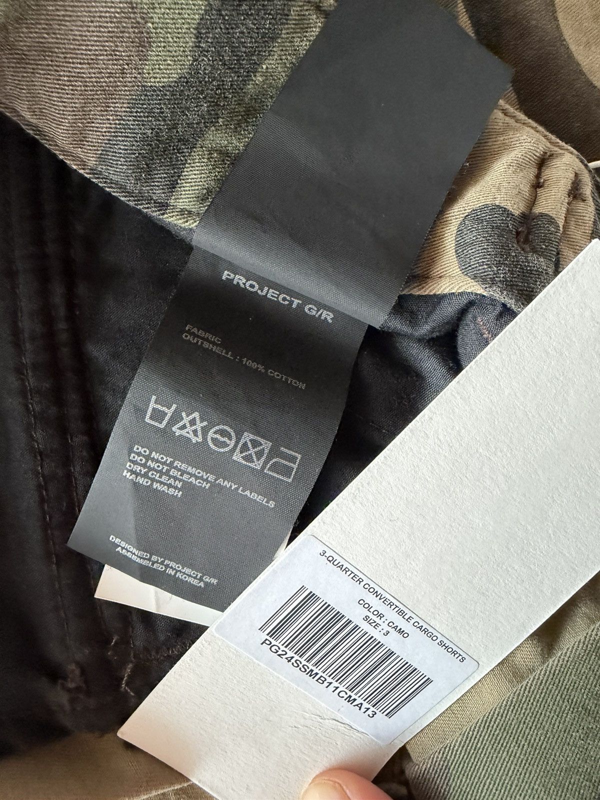 PROJECT G/R PROJECT G/R CAMO CARGO SHORTS Size US 34 / EU 50 - 15 Thumbnail