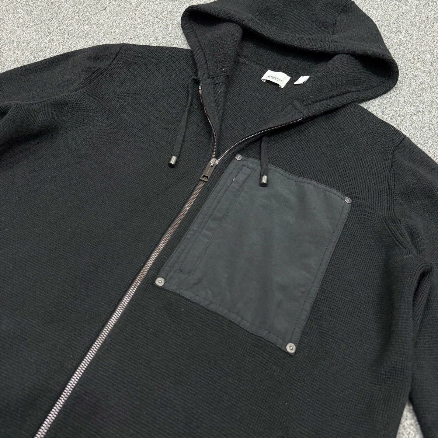 Burberry Burberry Black Wool Zip-Hooded Pocket Jacket M Size US M / EU 48-50 / 2 - 3 Thumbnail