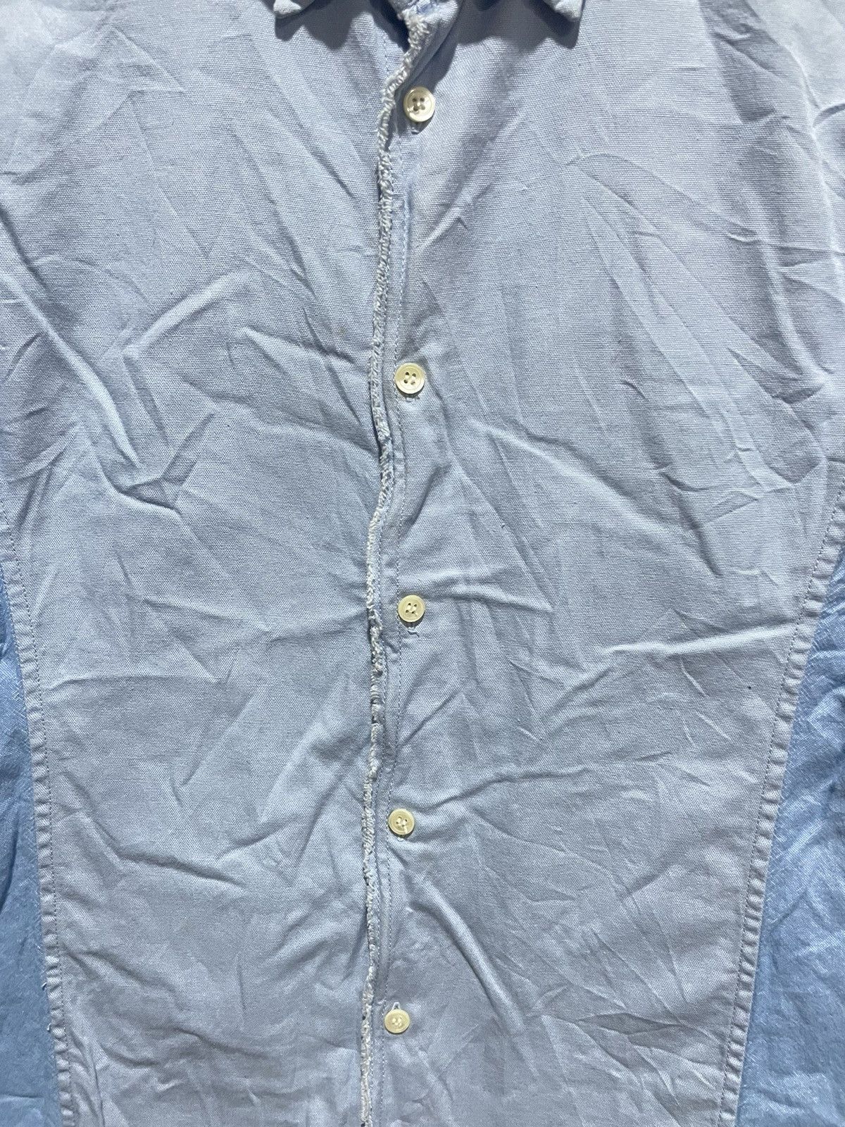 Japanese Brand Vadel Two Tone Shirt Size US S / EU 44-46 / 1 - 3 Thumbnail