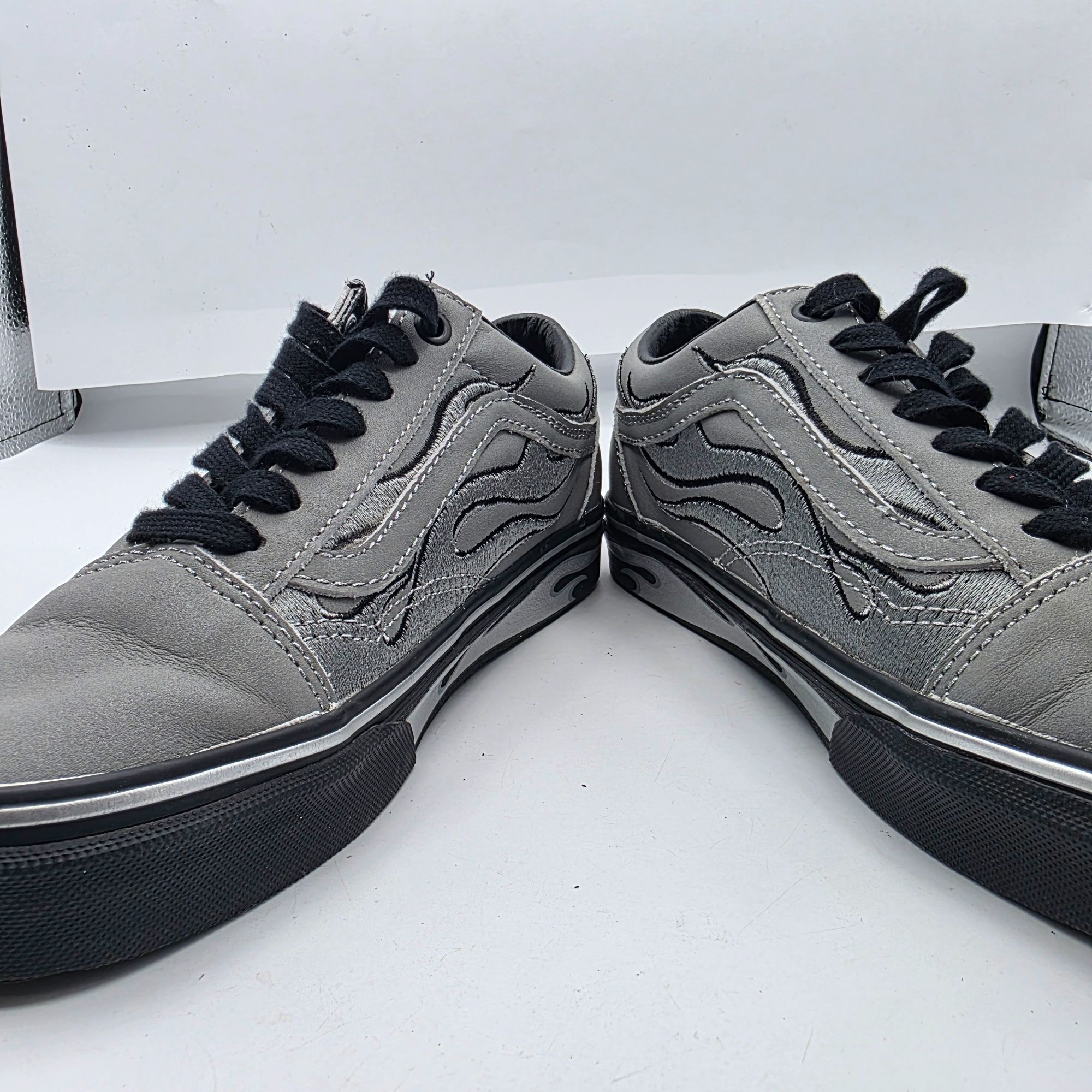 Vans Vans X ASAP Rocky Womens Size 7 Silver Black Sneakers Flame Size US 7 / IT 37 - 2 Thumbnail