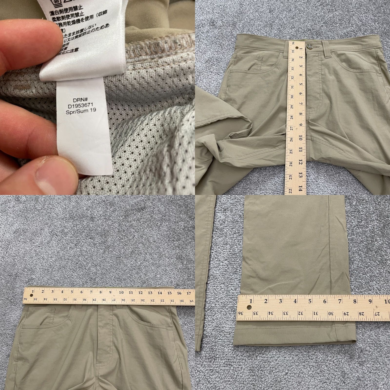 Eddie Bauer Eddie Bauer Pants Mens 30x30 Brown Straight Leg Active Outdoor Nylon Hike Size US 30 / EU 46 - 8 Thumbnail