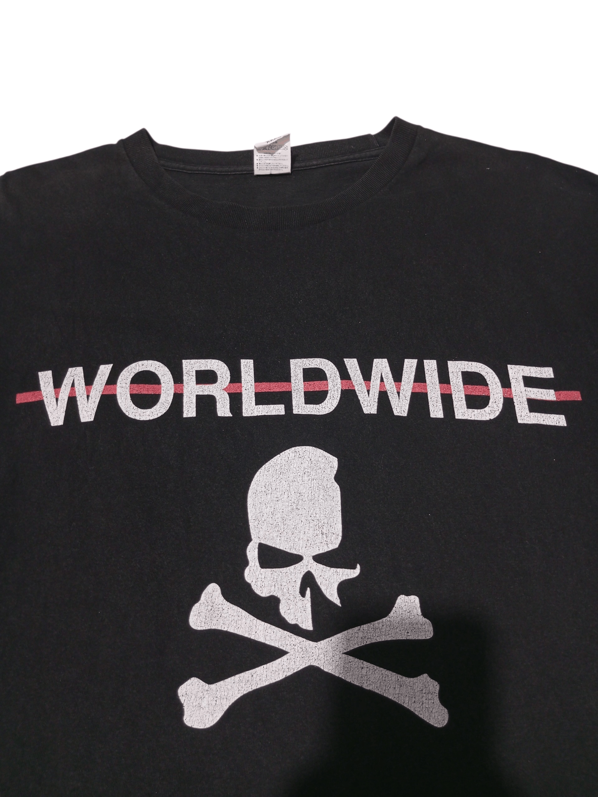 20471120 Vintage world wide skull by printstar t shirt Size US XXL / EU 58 / 5 - 3 Thumbnail