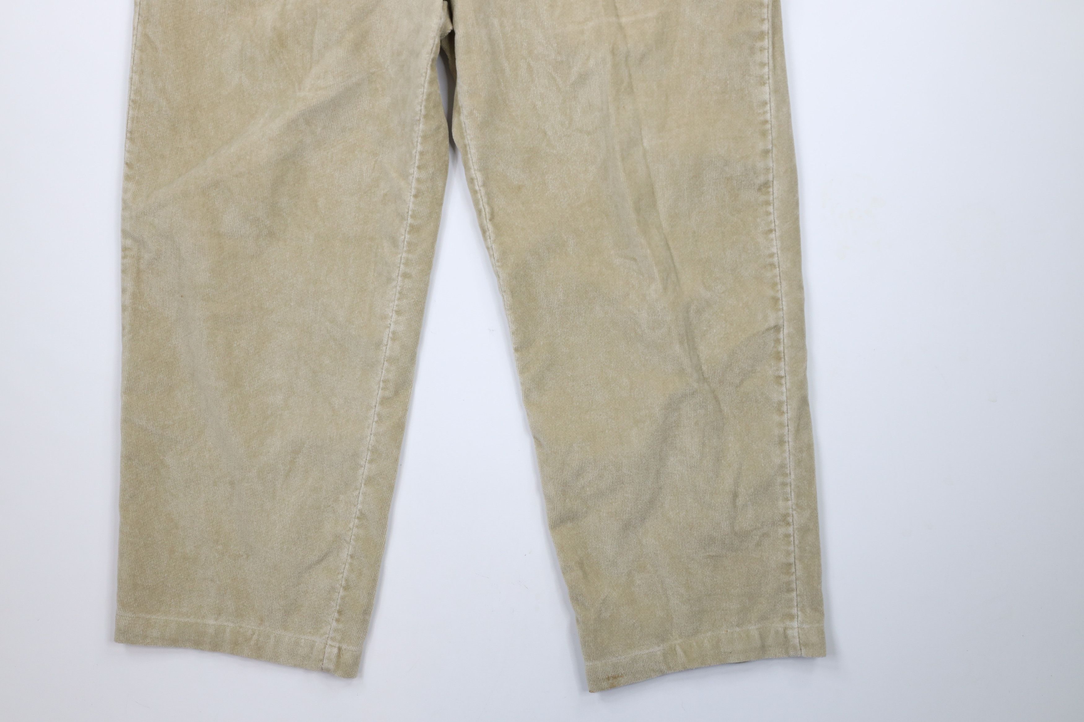Tommy Hilfiger × Vintage Vintage 90s Tommy Hilfiger Wide Leg Corduroy Moleskin Pants Size 36 - 4 Thumbnail