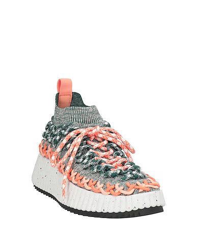 Chloe o1loc1c11125 Green Nama Sock Sneakers in Multicolor Size US 6 / IT 36 - 2 Thumbnail