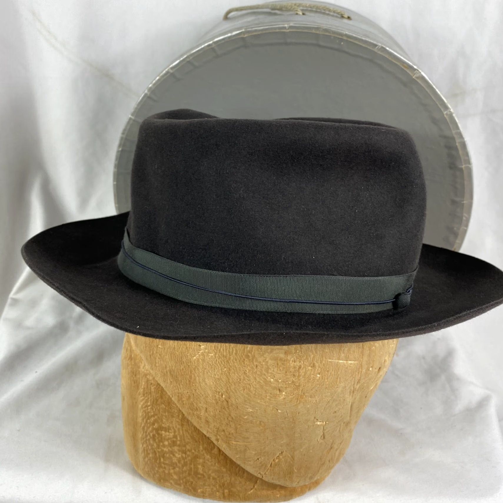 Vintage VINTAGE Nieman Marcus Rabbit Fur Fedora Hat w/ Box Size 7 Size ONE SIZE - 4 Thumbnail