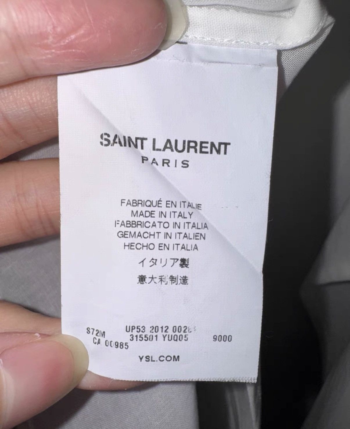 Saint Laurent Paris SLP 13SS Soft Cotton Pure White Accordion Pleat Shirt Size US XL / EU 56 / 4 - 7 Thumbnail