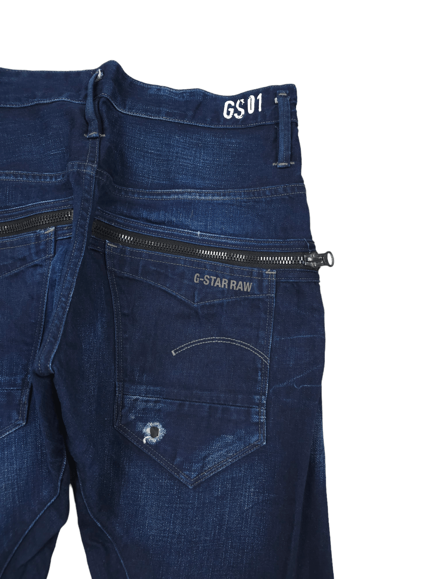 G-Star 💎 G-STAR RAW 30/30 3D Slim Navy Painter Denim Jeans Size US 30 / EU 46 - 11 Thumbnail