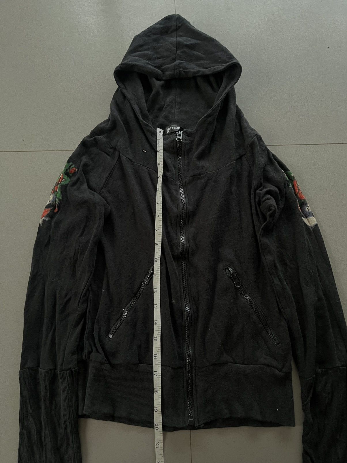 5351 POUR LES HOMMES Japanese 2000’s Bono Hood Jacket Skull Tatto GOA Style Size US S / EU 44-46 / 1 - 12 Thumbnail