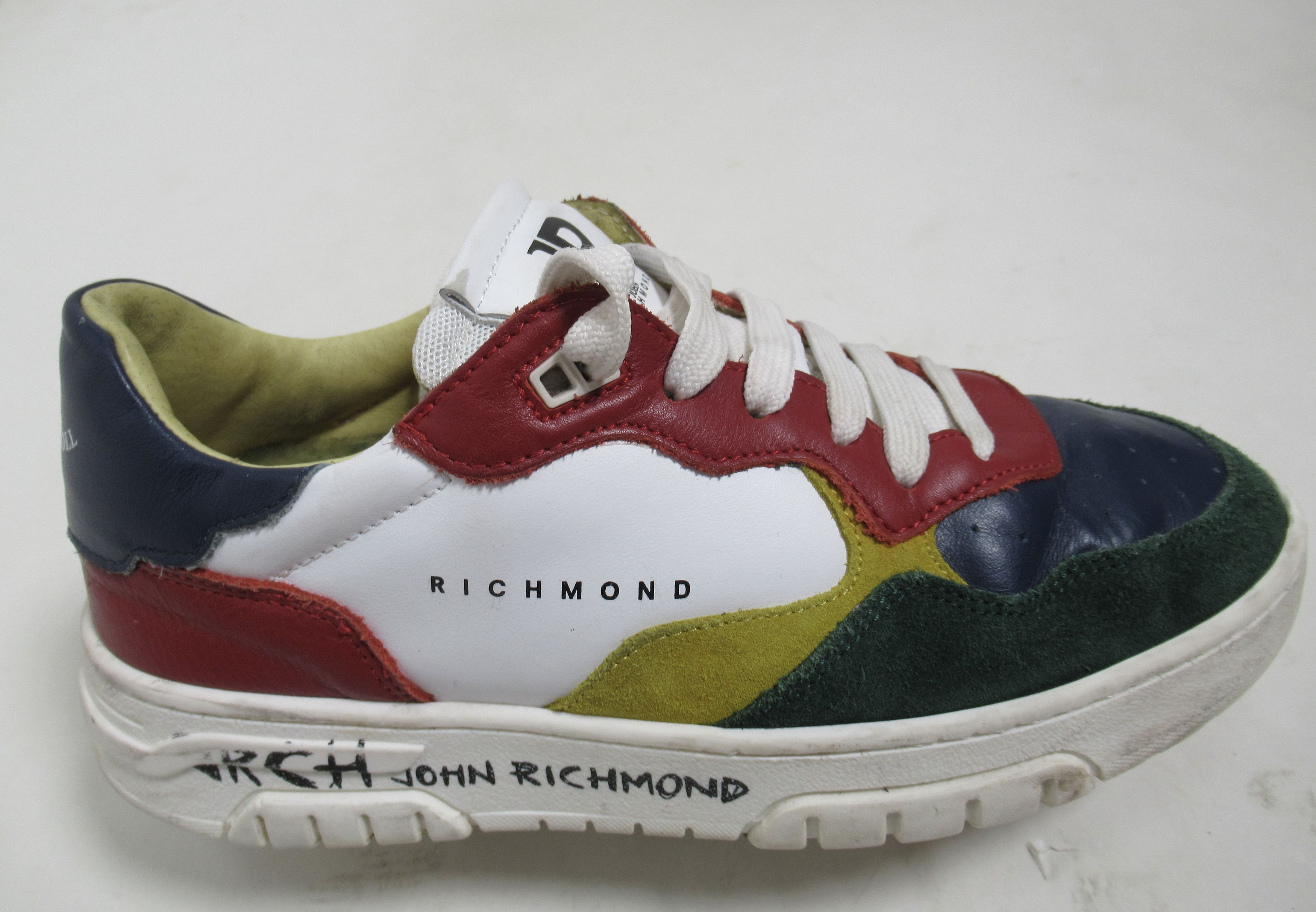 John Richmond John Richmond Low Top Leather Sneaker Multicolor 7.5 US Size US 7.5 / IT 37.5 - 1 Thumbnail