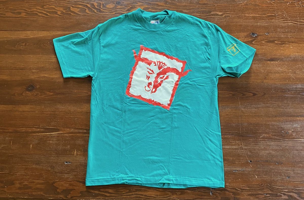 Hanes × Vintage Vintage ‘91 Red Sage Bull Skull Turquoise Single Stitch Tee Size US L / EU 52-54 / 3 - 1 Thumbnail