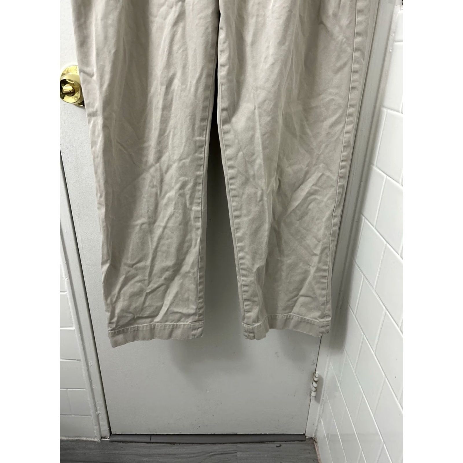 Polo Ralph Lauren VTG Polo Ralph Lauren Andrew Pant Mens 36x28 Tan Pleated Chino Cotton Trousers Size US M / EU 48-50 / 2 - 3 Thumbnail