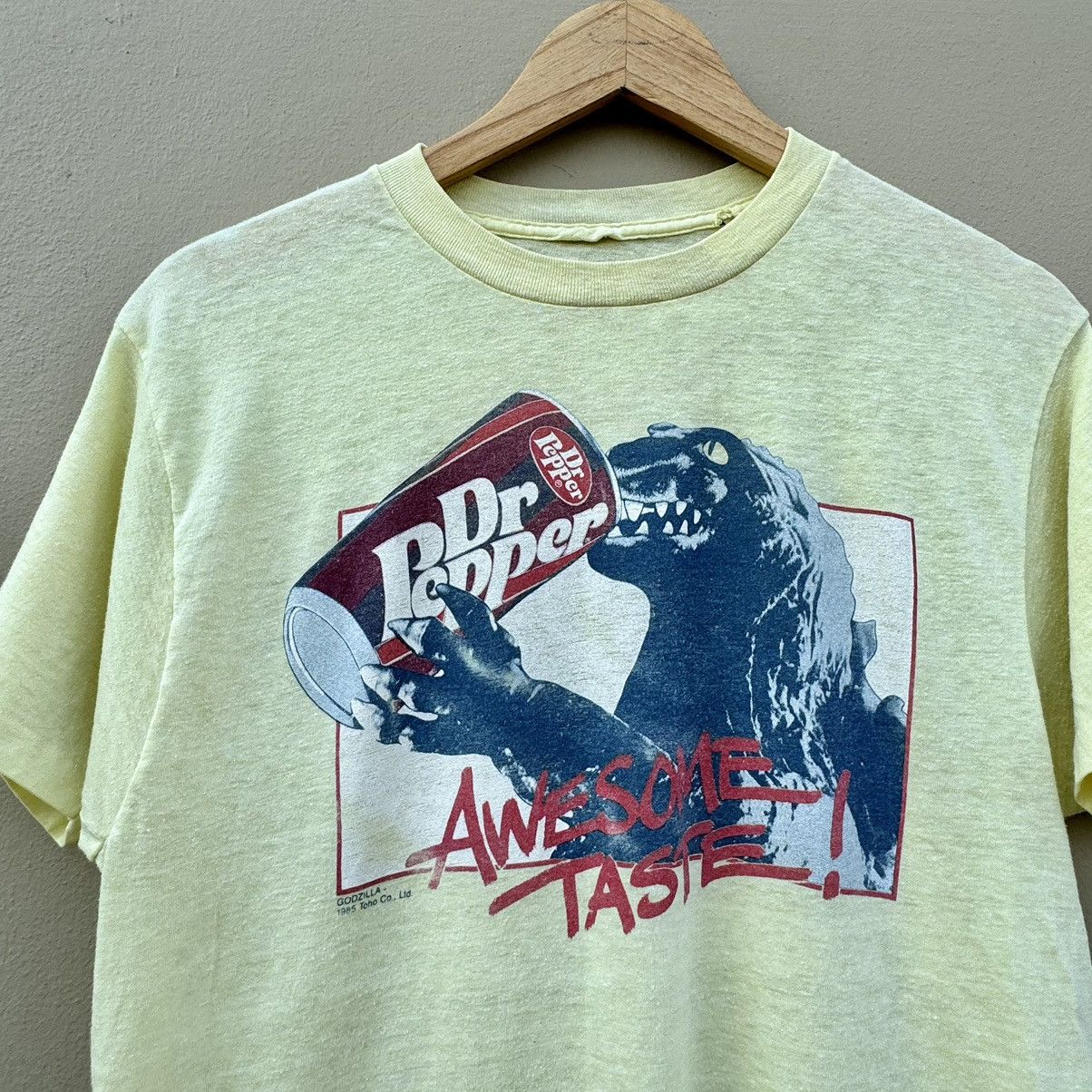 Vintage Vintage Dr.Pepper Godzilla 1985 rare tee Size US M / EU 48-50 / 2 - 2 Thumbnail