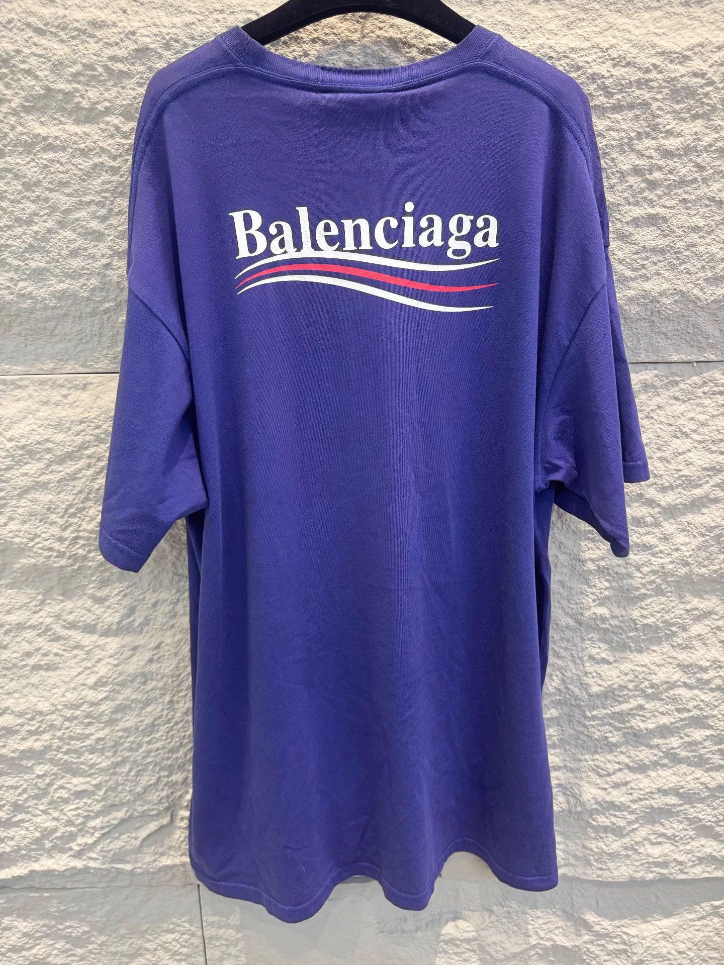 Balenciaga Balenciaga Blue Purple Coke Wave Logo SS Tee S Size US S / EU 44-46 / 1 - 4 Thumbnail