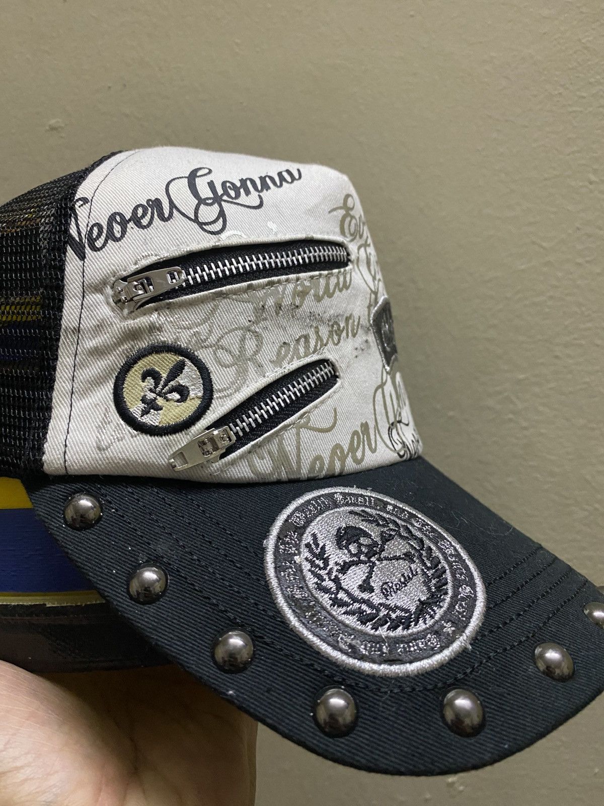 If Six Was Nine Vintage Skull Punk Gothic LGB ifsixwasnine Style Cap Size ONE SIZE - 3 Thumbnail