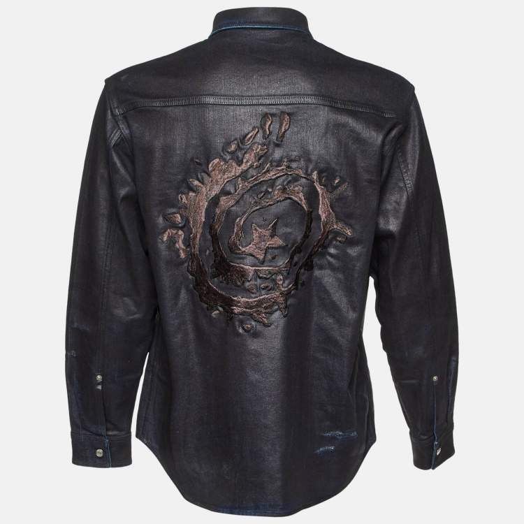 Dior Dior x Cactus Jack Waxed Denim Shirt Size US M / EU 48-50 / 2 - 2 Thumbnail