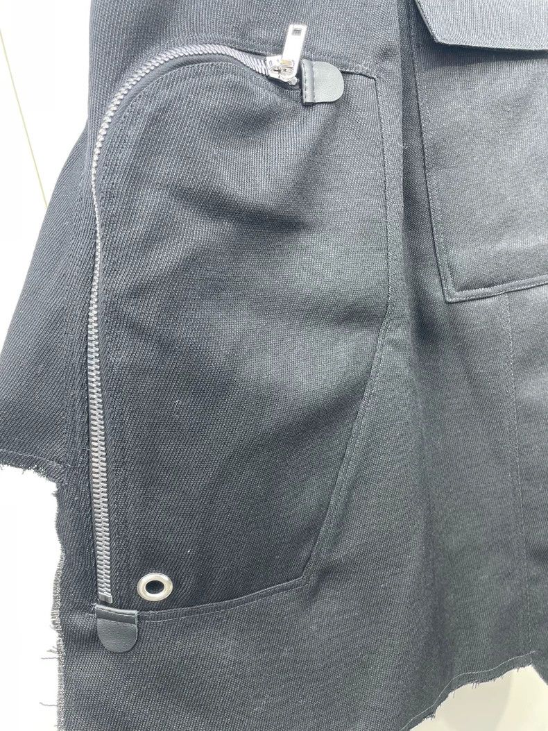 Rick Owens rick owens Deconstructionist irregular black skirt 2505-Nex Size 37" - 3 Thumbnail