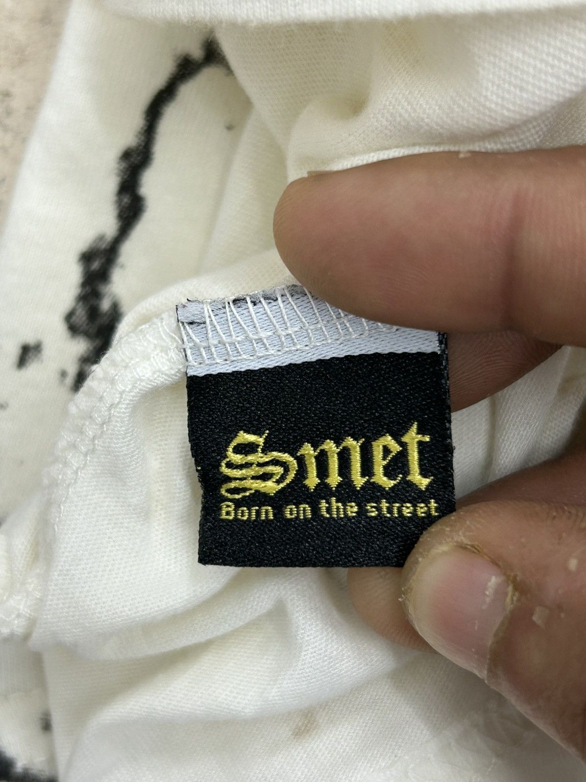 Designer Smet – Distressed Spade Graphic, Gothic Vintage Look Size US L / EU 52-54 / 3 - 15 Thumbnail