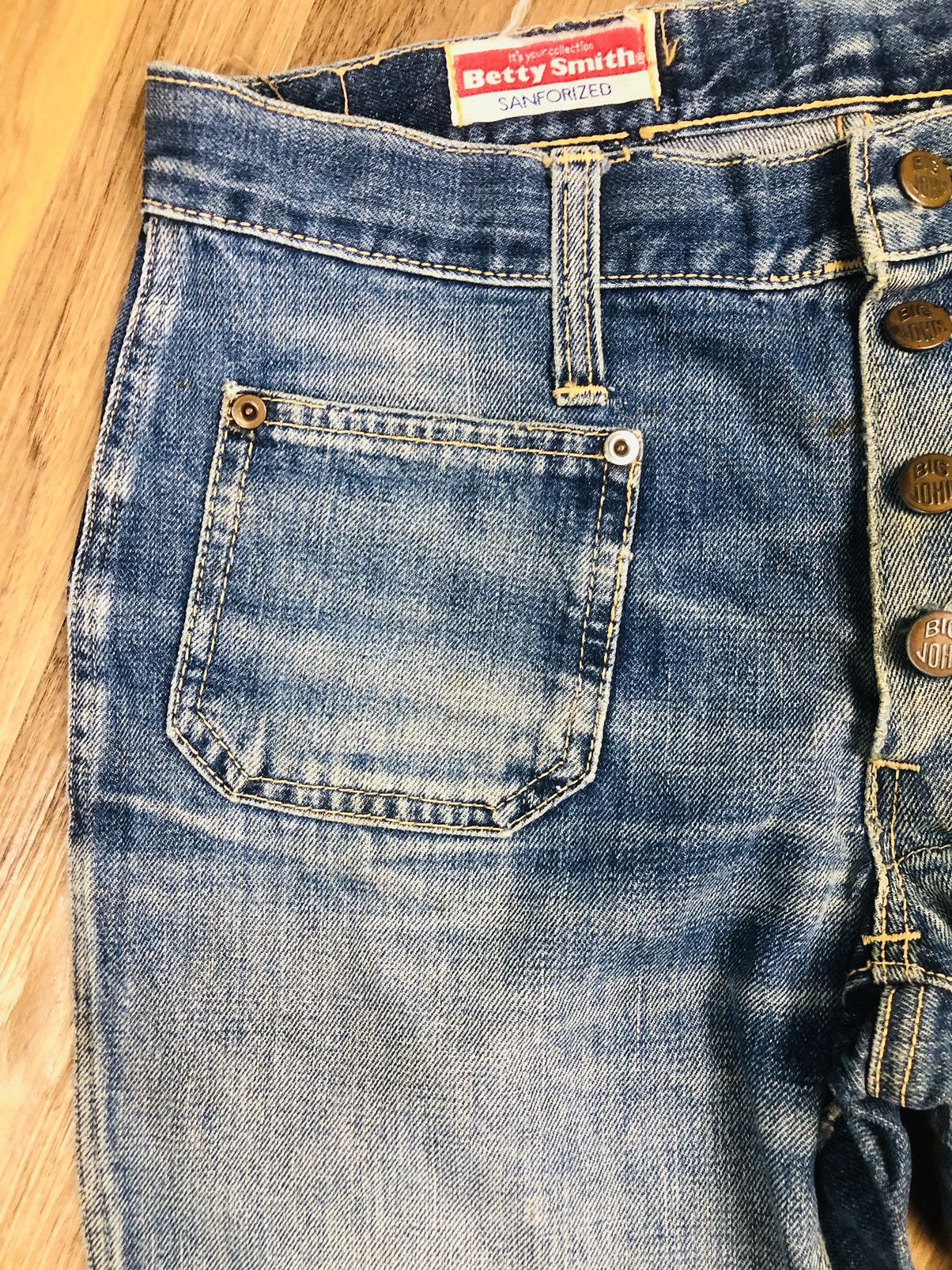 Big John Rare Betty Smith Bell Bottoms Retro Jeans (40) Size 31" - 5 Thumbnail