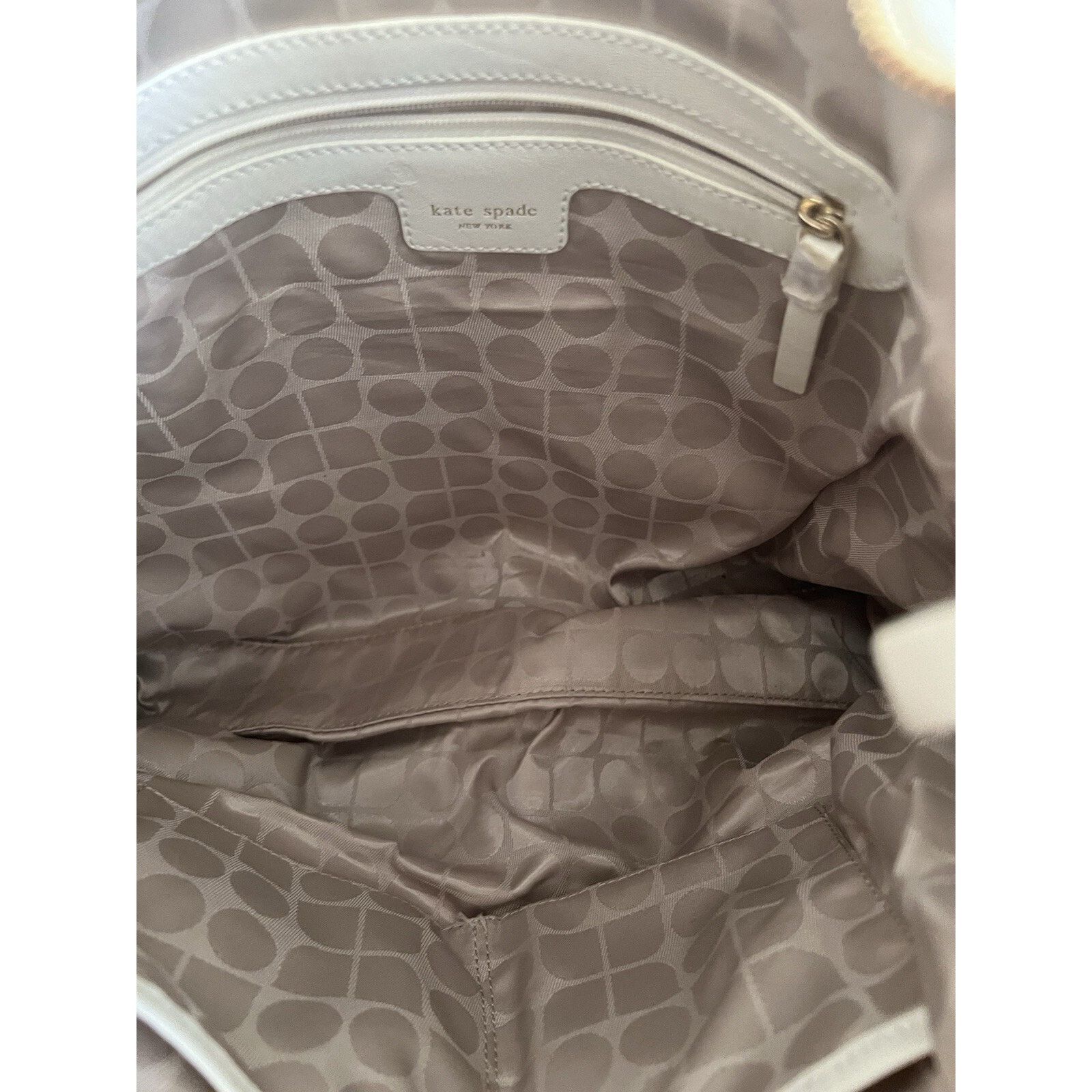 Kate Spade Kate Spade Hobo Tote Warm White ivory Leather B000490 Size ONE SIZE - 4 Thumbnail