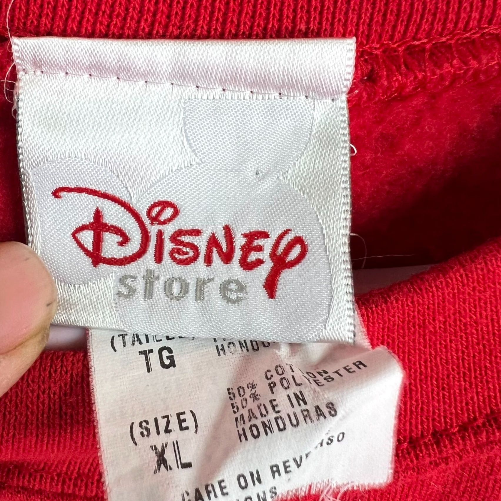 Disney Disney Pooh Bear Mommy Sweatshirt Womens XL Red Embroidered Pullover Long Sleeve Round Neck Raw Hem Size XL / US 12-14 / IT 48-50 - 6 Thumbnail