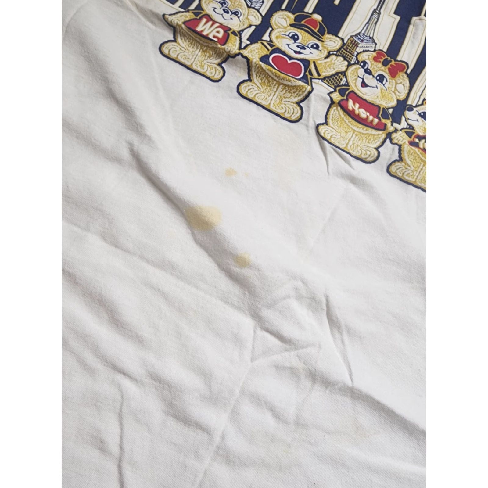 Sea New York VINTAGE New York T-Shirt Manhattan Logo 90s Mens XL White Crew Neck Short Sleeve Distressed Cotton Size US XL / EU 56 / 4 - 4 Thumbnail