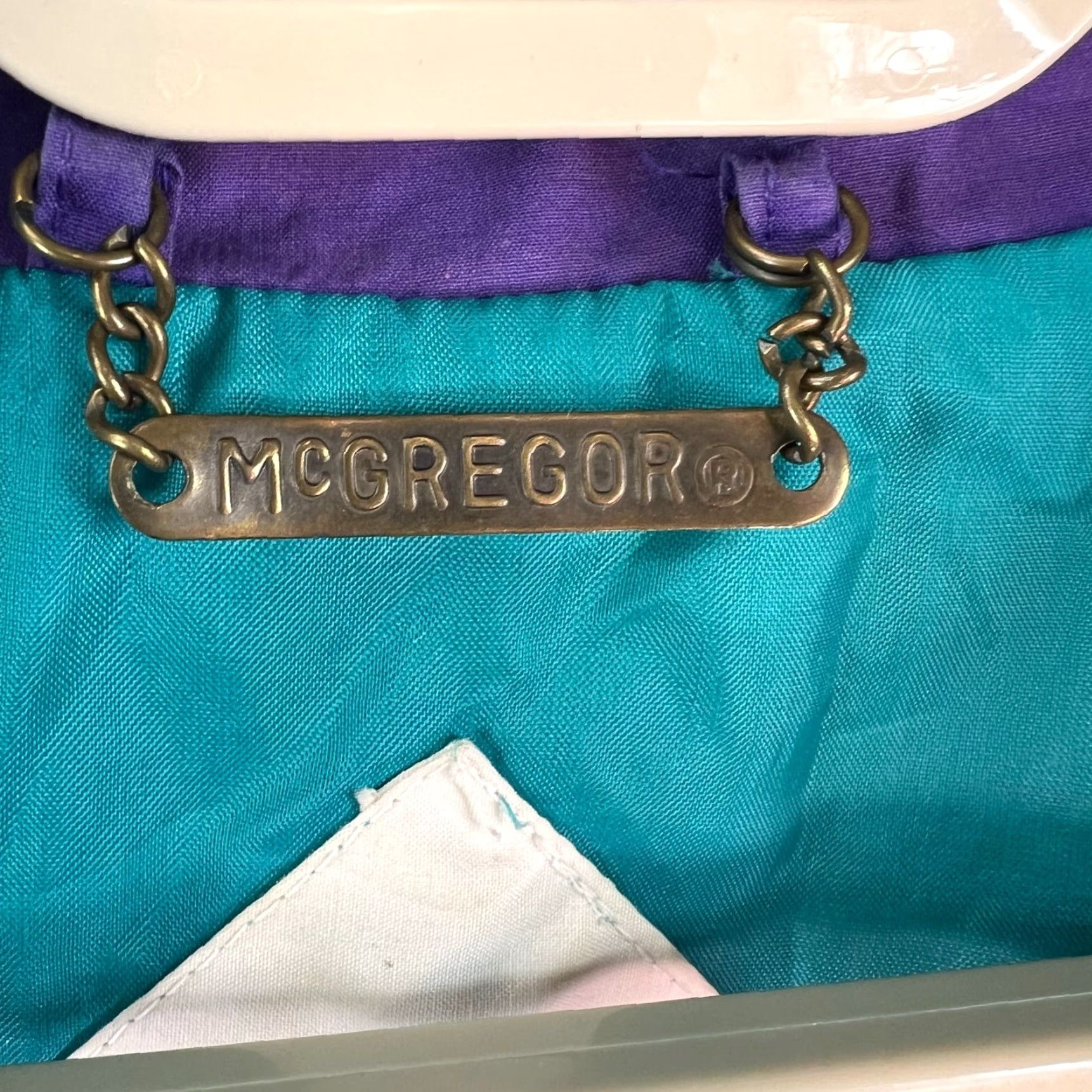 McGregor VINTAGE McGregor Windbreaker Shirt Adult M Purple Teal Retro 70s Mens Size US M / EU 48-50 / 2 - 7 Thumbnail