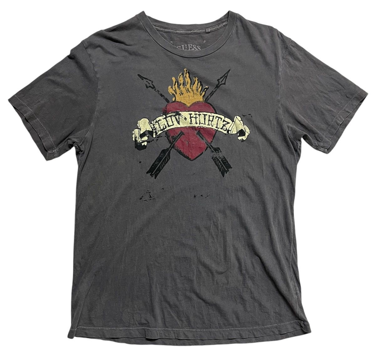 Guess Guess “Luv Hurtz” Emo/Grunge T Shirt Size US S / EU 44-46 / 1 - 1 Thumbnail