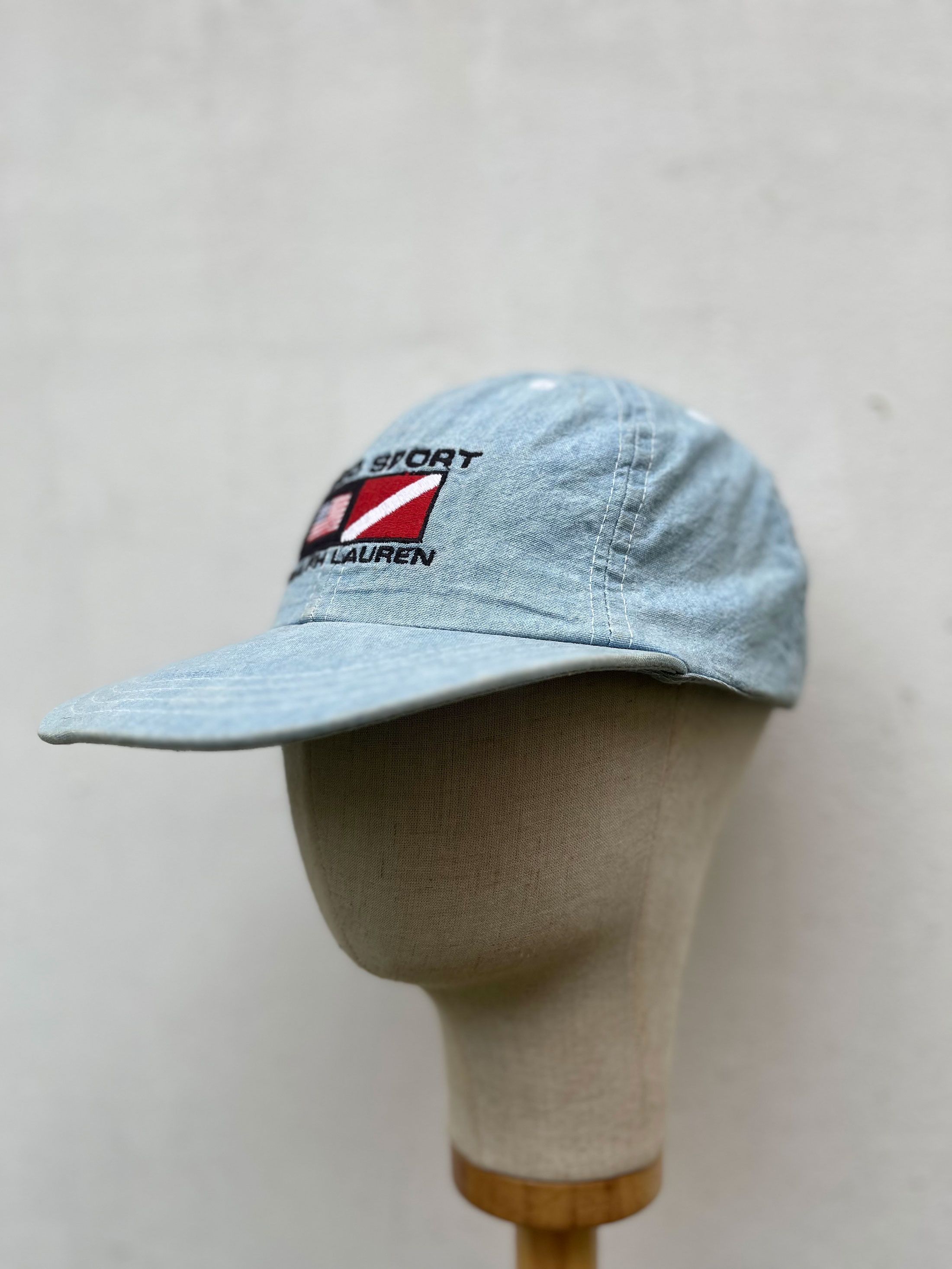 Polo Ralph Lauren Vintage POLO SPORT Ralph Lauren Usa Chambray Cap Size ONE SIZE - 1 Thumbnail
