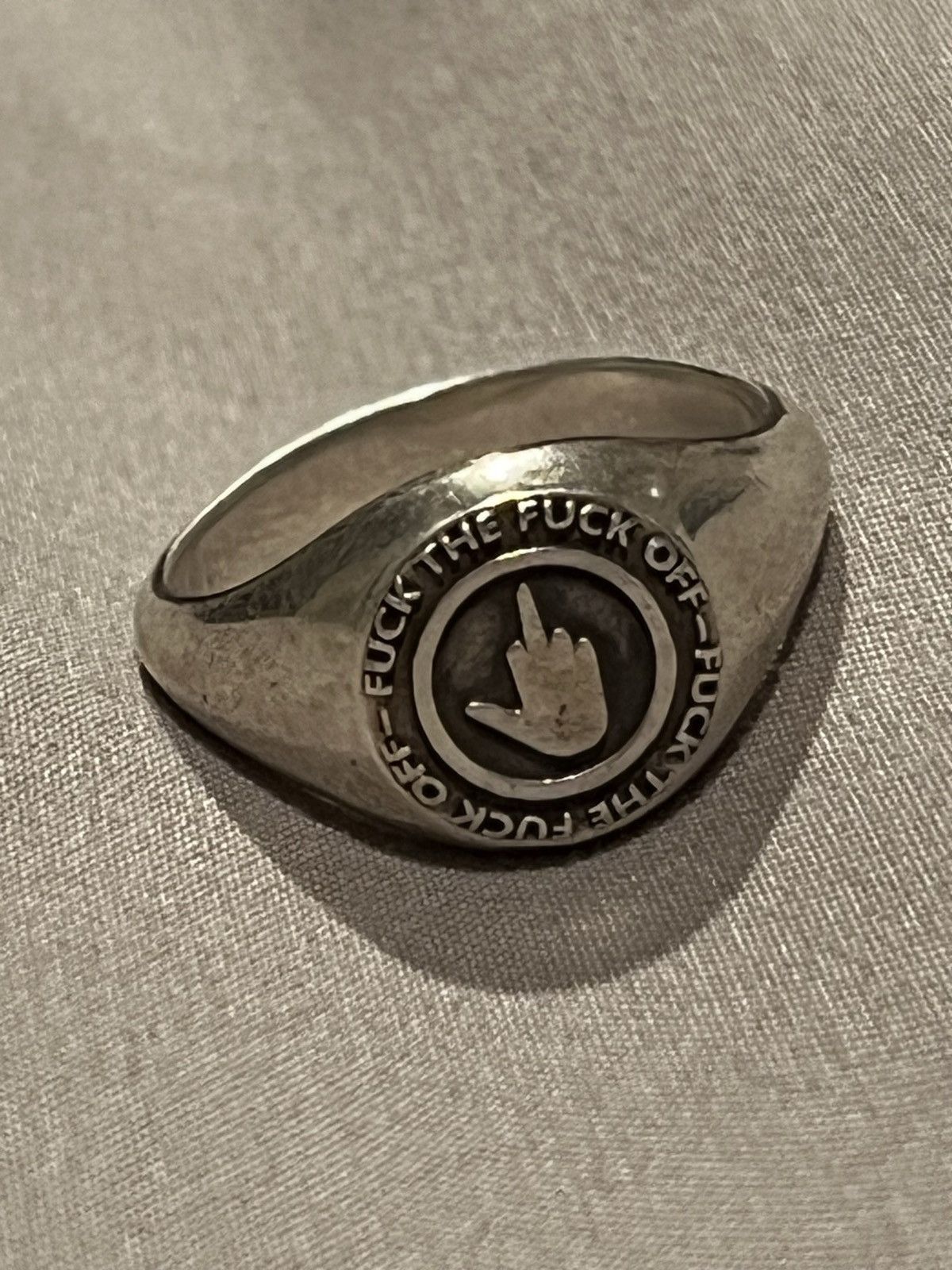 ineverheardofyou Ineverheardofyou fuck you Ring fuck the fuck off Size ONE SIZE - 1 Thumbnail