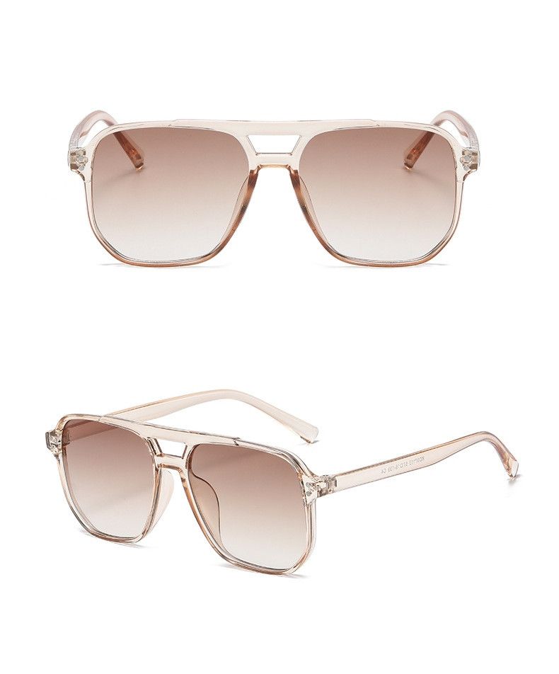 Jewelry Transparent Pink Retro Sunglasses Size ONE SIZE - 2 Thumbnail