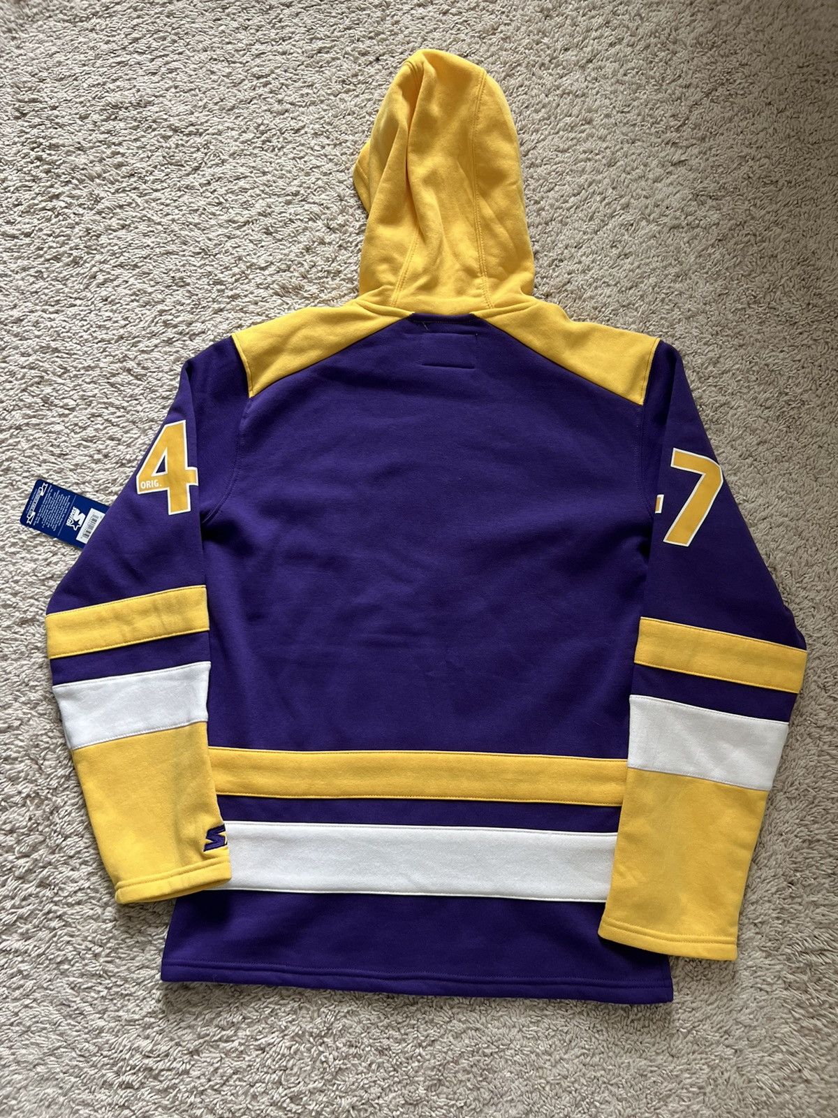 Starter Lot of 2: Starter Los Angeles Laker Hockey Hoodie Sweatshirt Size US S / EU 44-46 / 1 - 4 Thumbnail