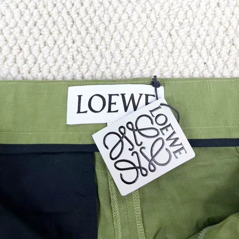 Loewe LOEWE Avocado Green Pure Color Ribbon shorts Size 42" / US 20 - 3 Thumbnail