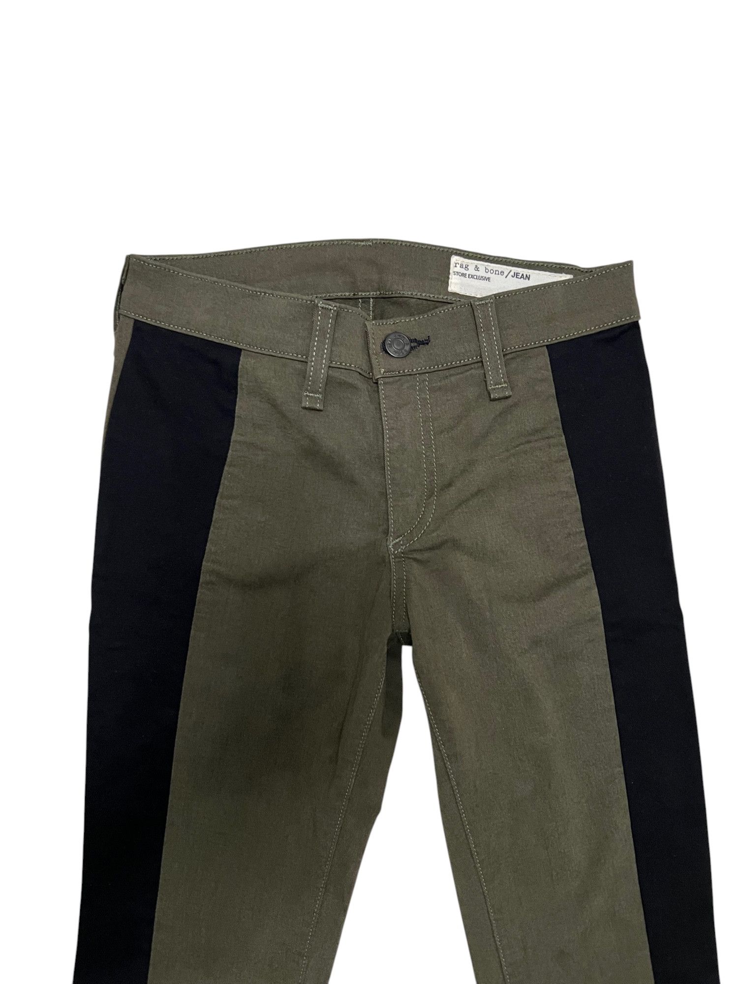 Rag & Bone Rag & Bone Store Exclusive Olive Green Skinny Jean Size 25" / US 0 / IT 36 - 2 Thumbnail