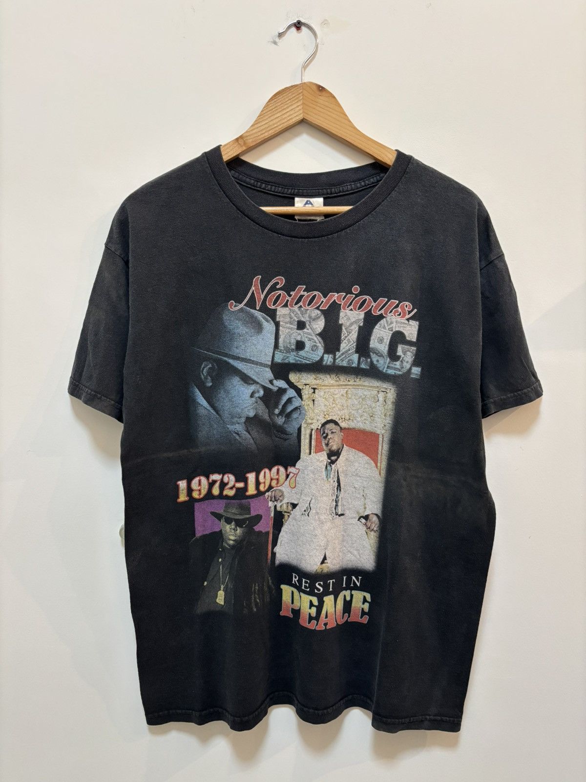 Rap Tees Vintage 90's Notorious Big Biggie Rest In Peace Size US L / EU 52-54 / 3 - 1 Thumbnail