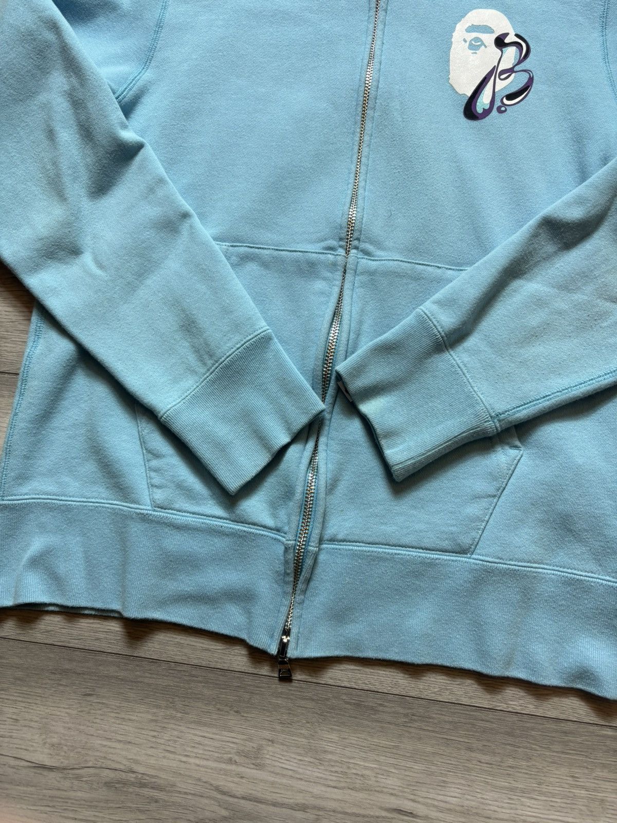 Bape BAPE Marble Camo Liquid College Full Zip Hoodie Size US M / EU 48-50 / 2 - 5 Thumbnail