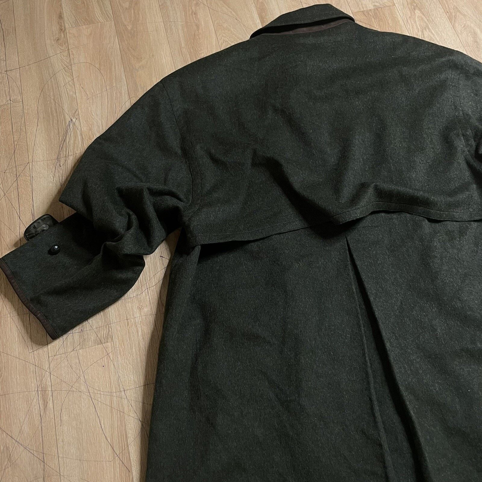 Burberry Burberry Trench Coat jacket ALPACA VIRGIN WOOL green olive Size US XL / EU 56 / 4 - 5 Thumbnail