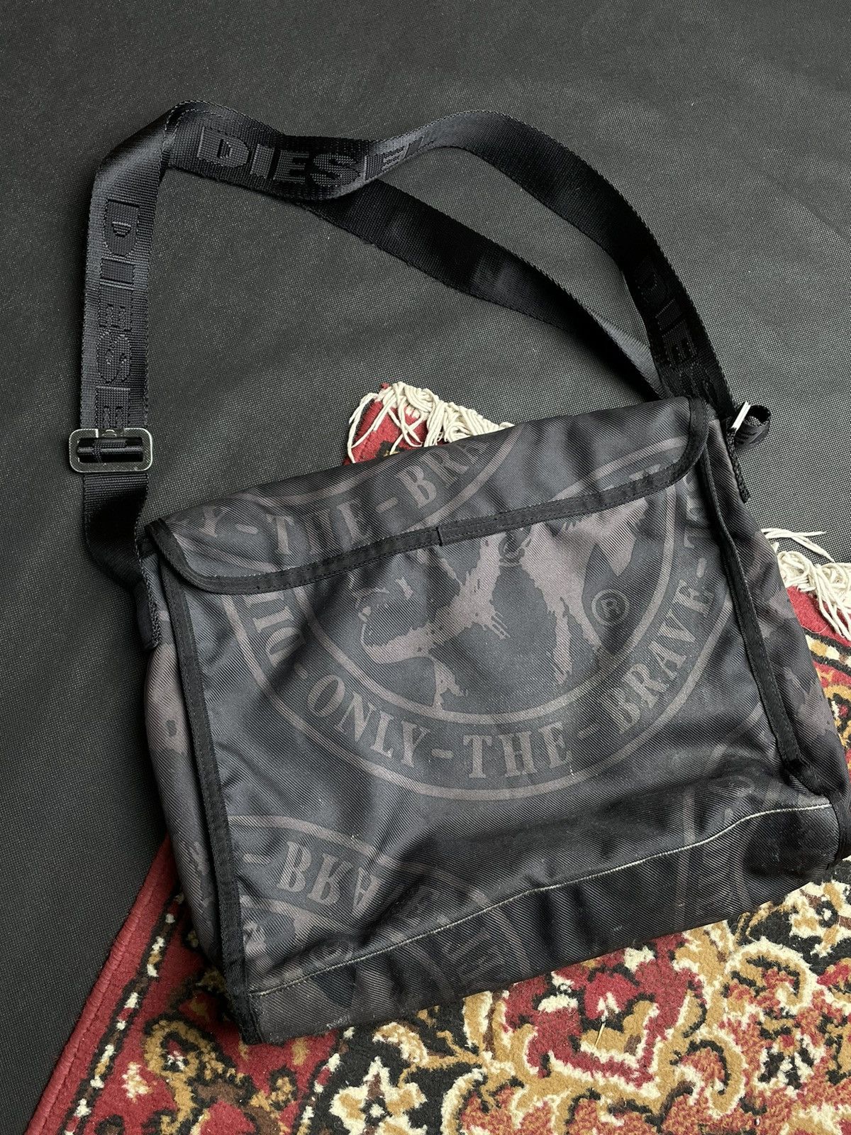 Vintage y2k Diesel Messenger Sling Bag