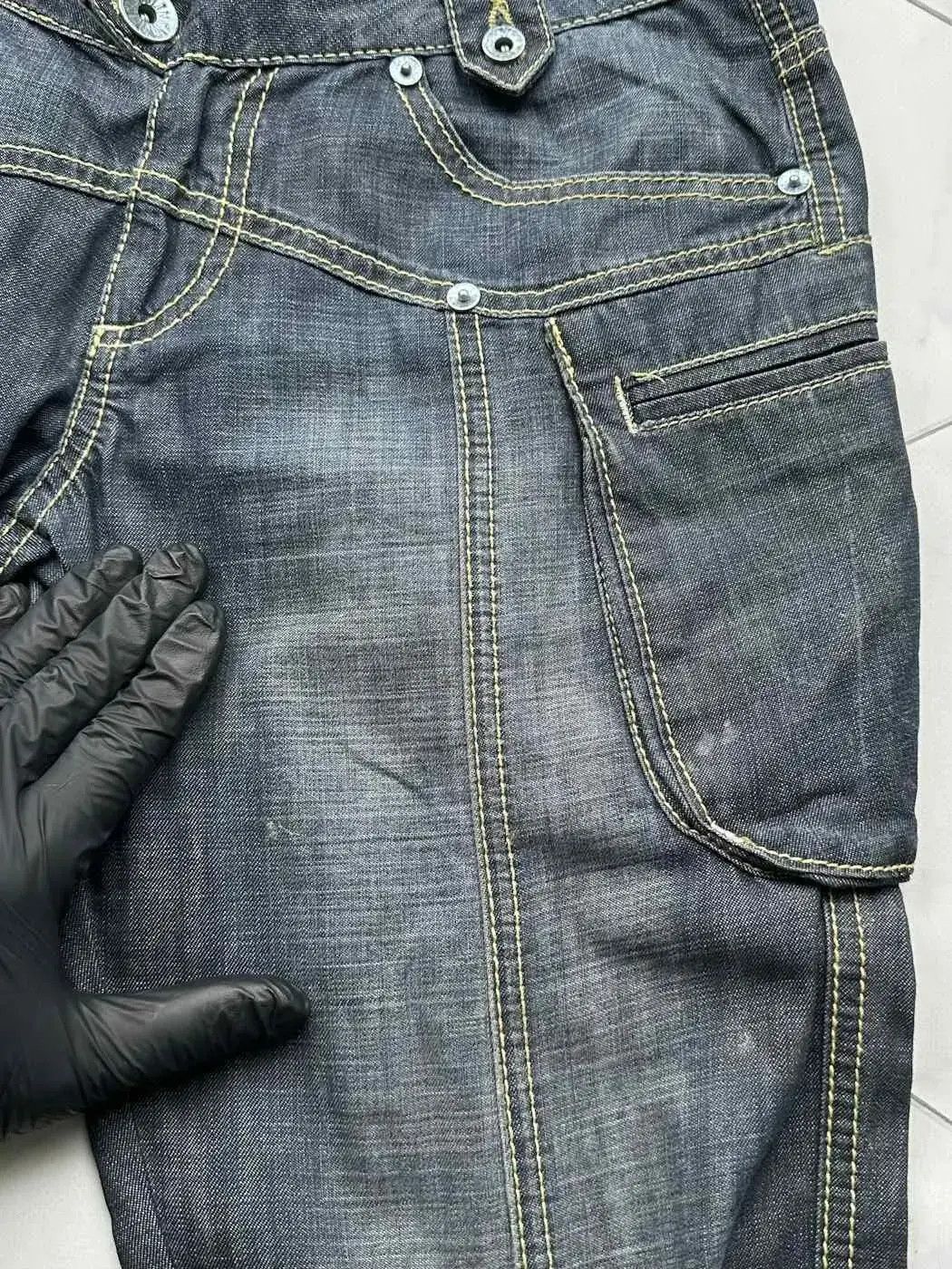 Japanese Brand Vintage Zipped Cropped Jeans (B496)E2 Size 27" / US 4 / IT 40 - 5 Thumbnail