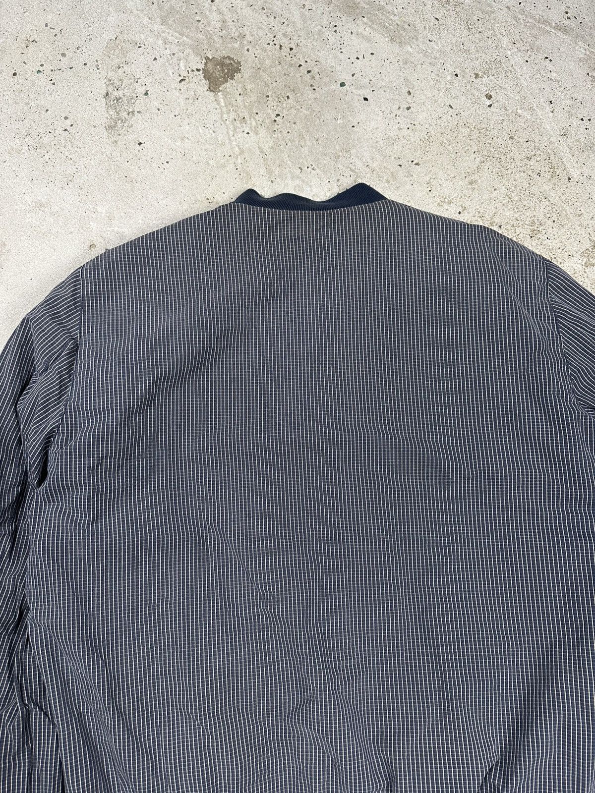 Lacoste × Vintage Vintage 90s Lacoste Reversible Bomber Jacket Navy Check Size US L / EU 52-54 / 3 - 13 Thumbnail