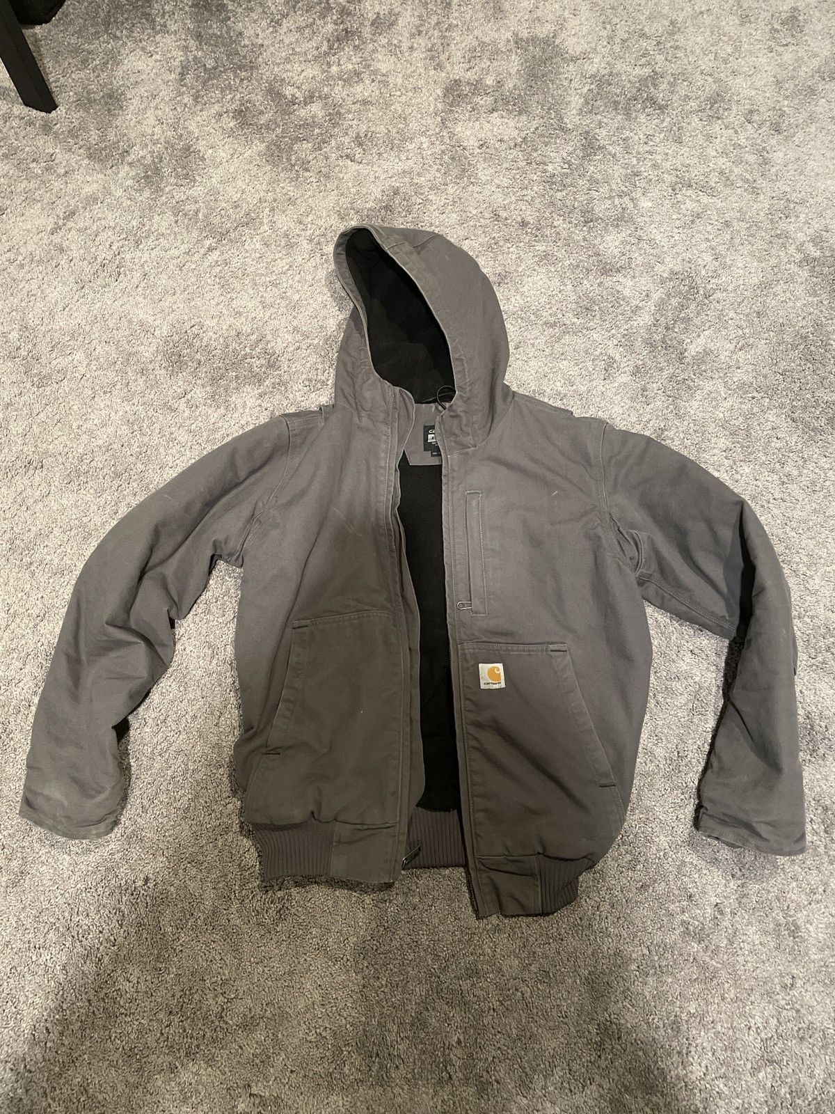 image of Carhartt Carhart Grey Work Jacket, Men's (Size Small)