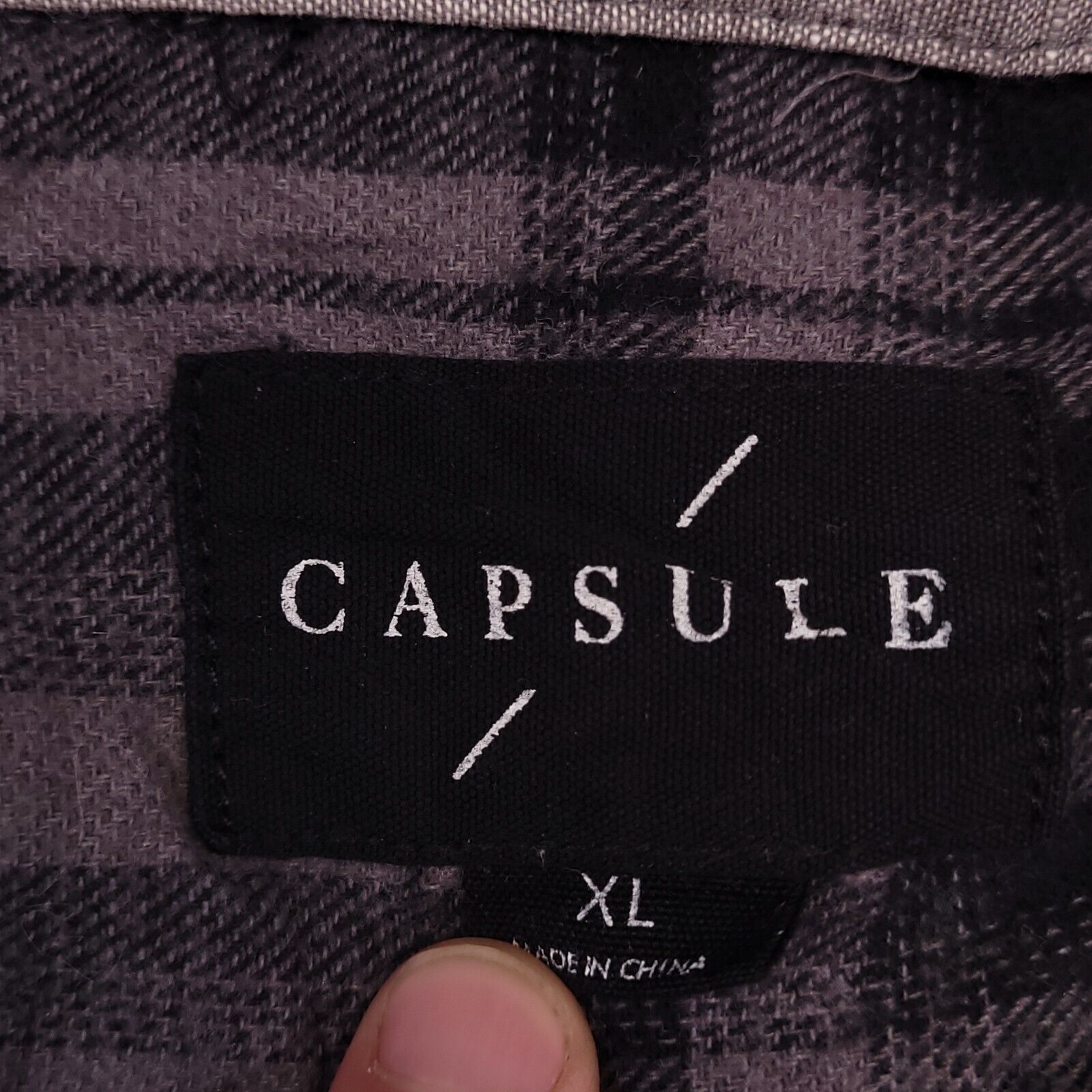 Capsule Capsule Tartan FlannelLong Sleeve Shirt Mens Size XL Gray Size US XL / EU 56 / 4 - 3 Thumbnail