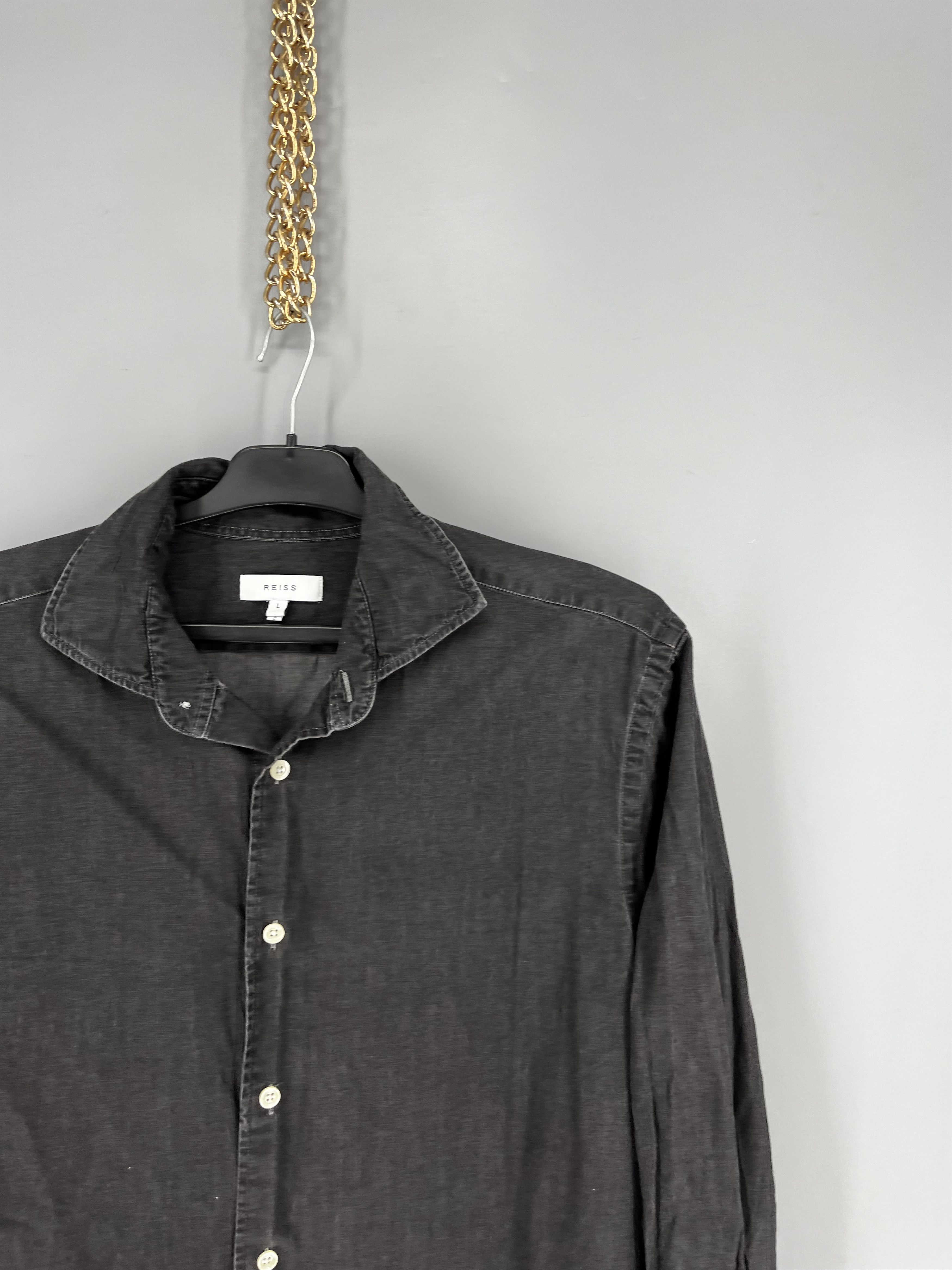 Reiss Reiss Mens Long Sleeve Knit Shirt Size L Size US L / EU 52-54 / 3 - 5 Thumbnail