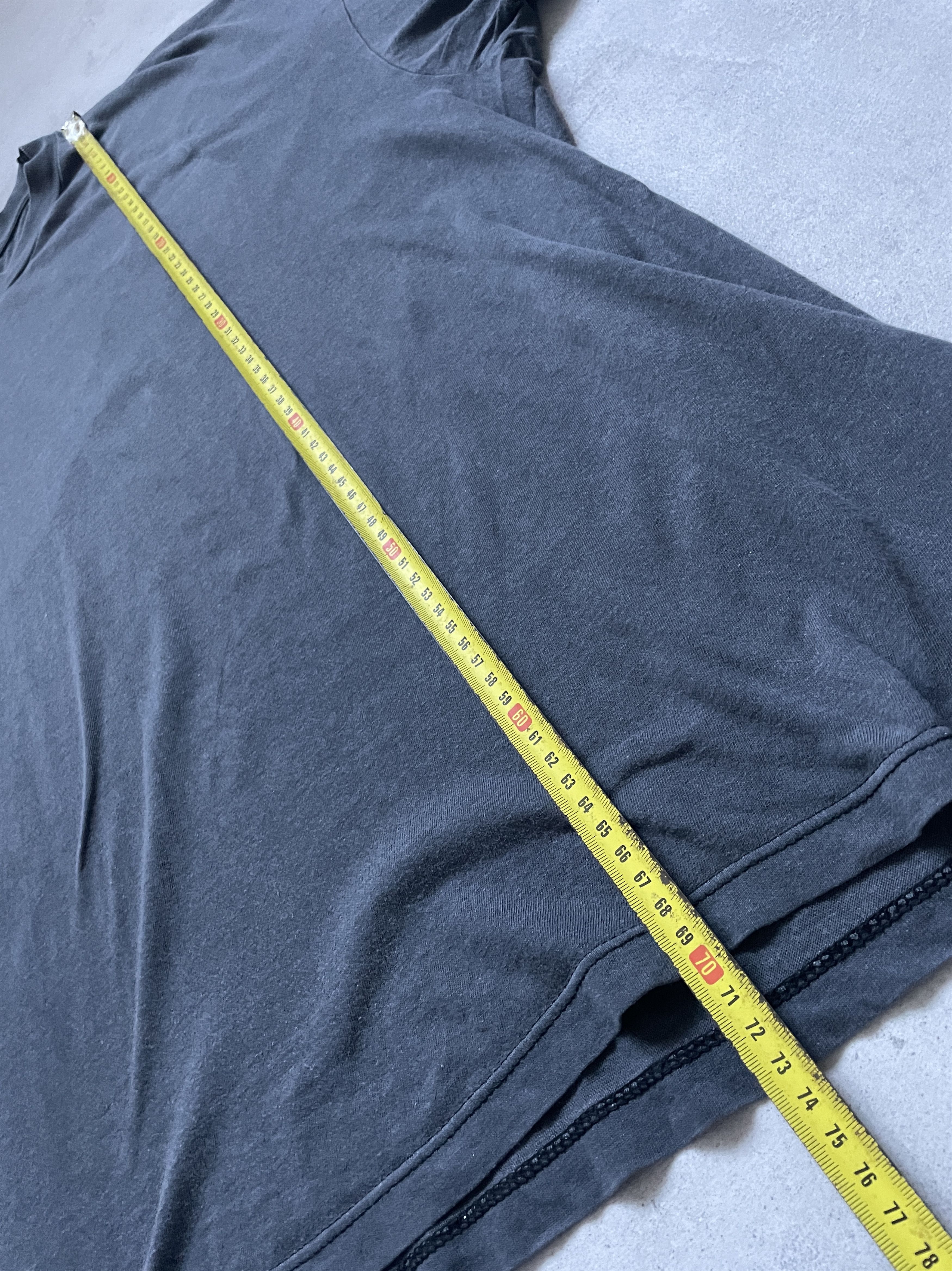 Vintage VINTAGE 90s MADE IN USA BOXY WASHED FADED ANTHRACITE TEE Size US XL / EU 56 / 4 - 2 Thumbnail