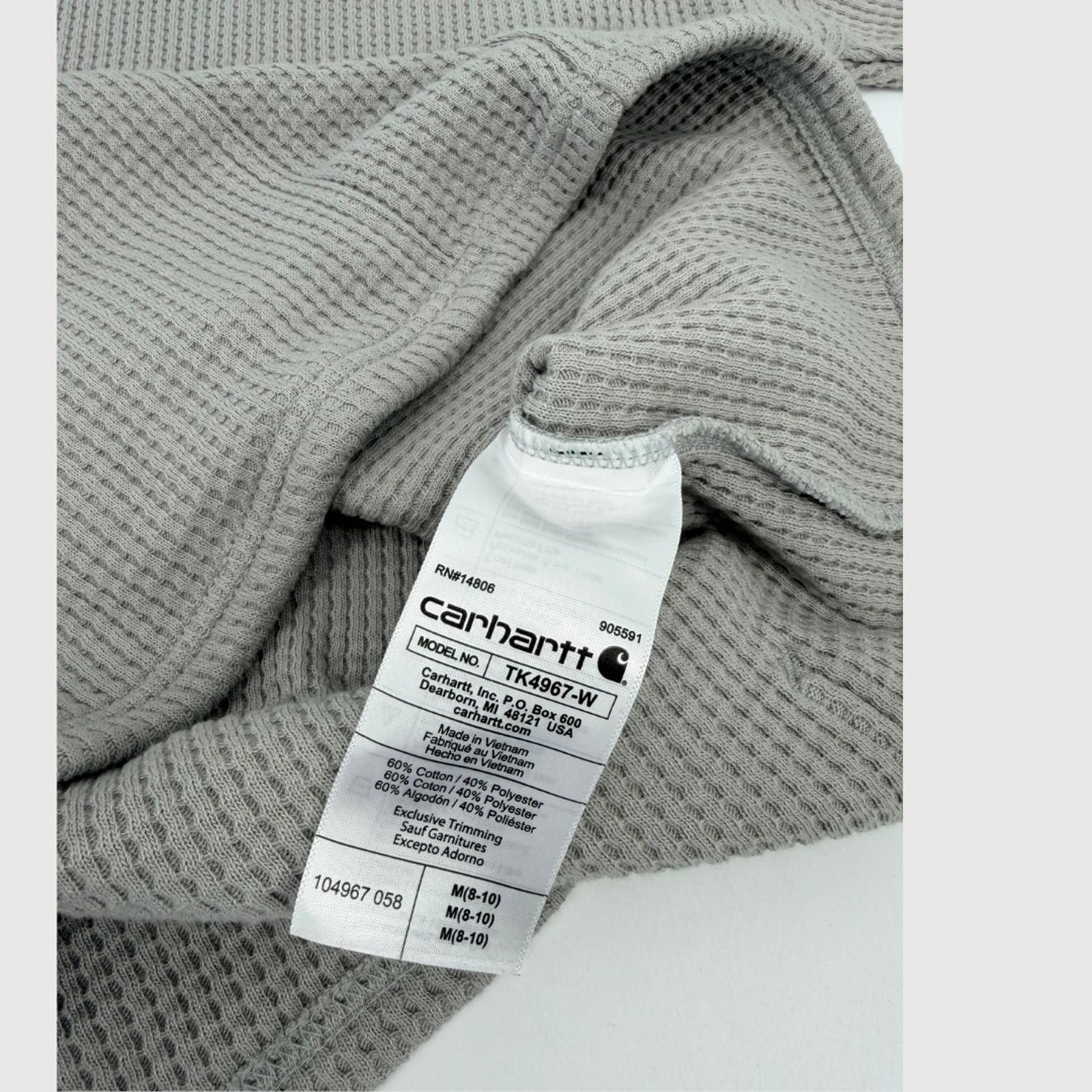 Carhartt Carhartt Hoodie Thermal Waffle Relaxed Fit Gray M Size M / US 6-8 / IT 42-44 - 5 Thumbnail